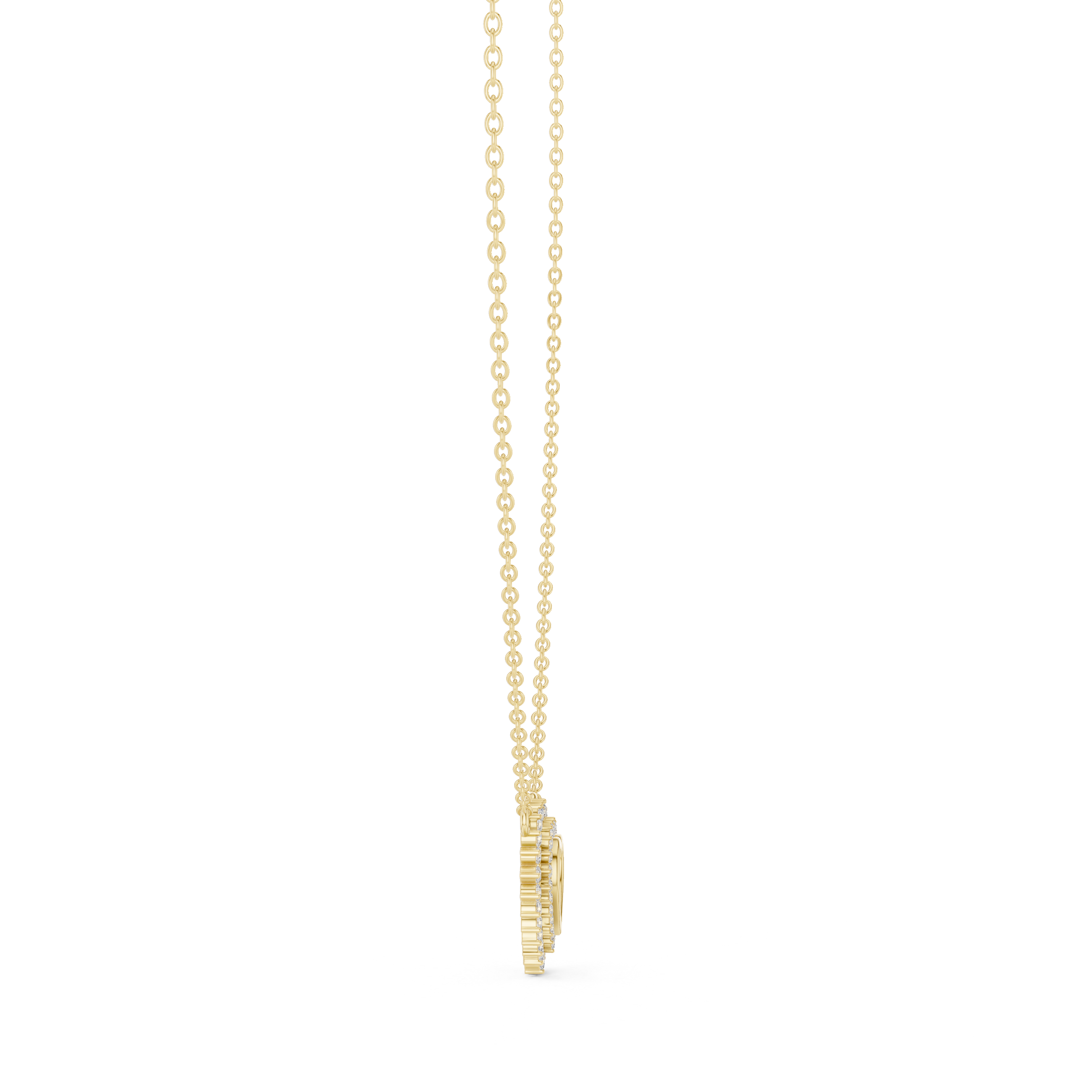 Luxury Double Halo Heart Necklace