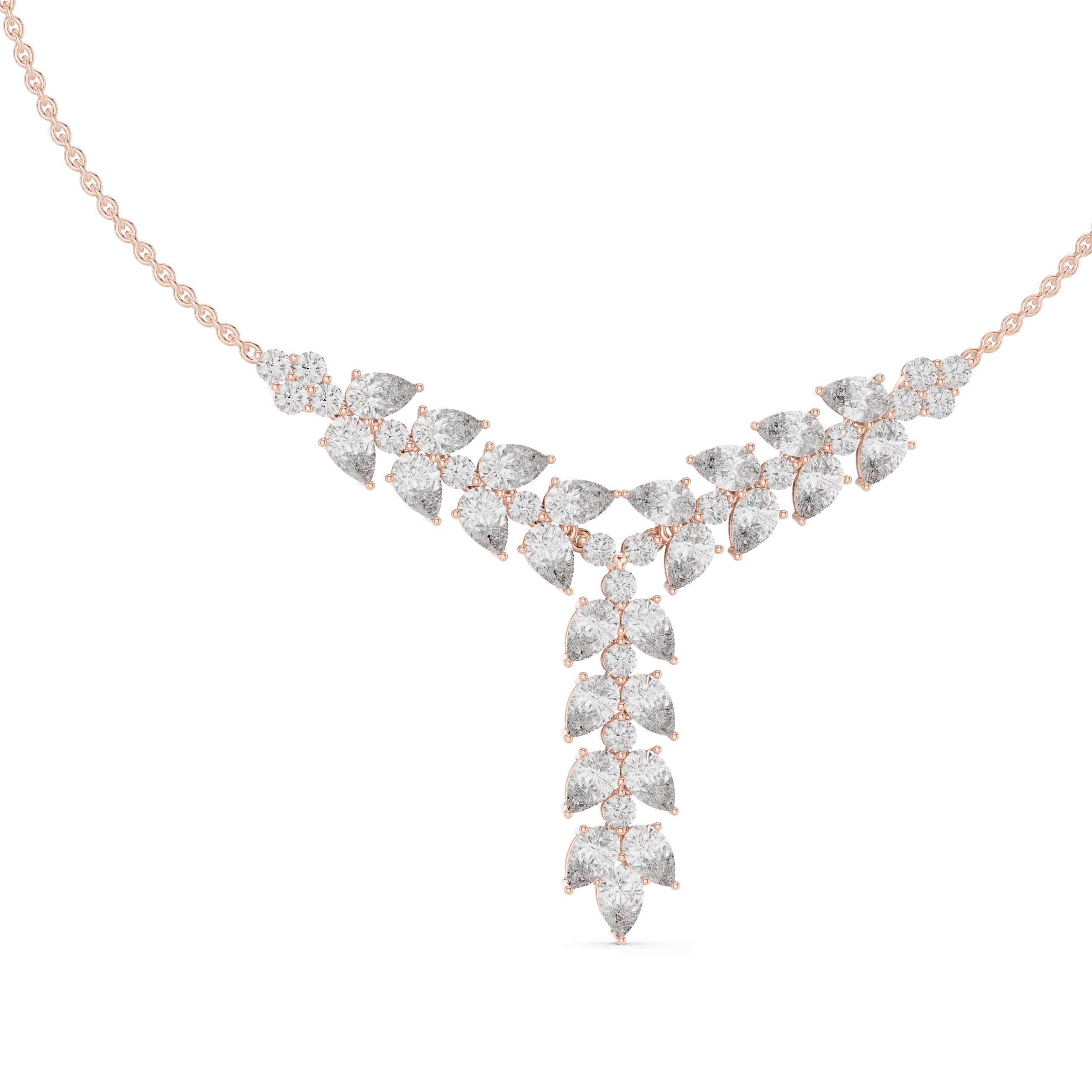 Luxury Drop Diamond Statement Necklace