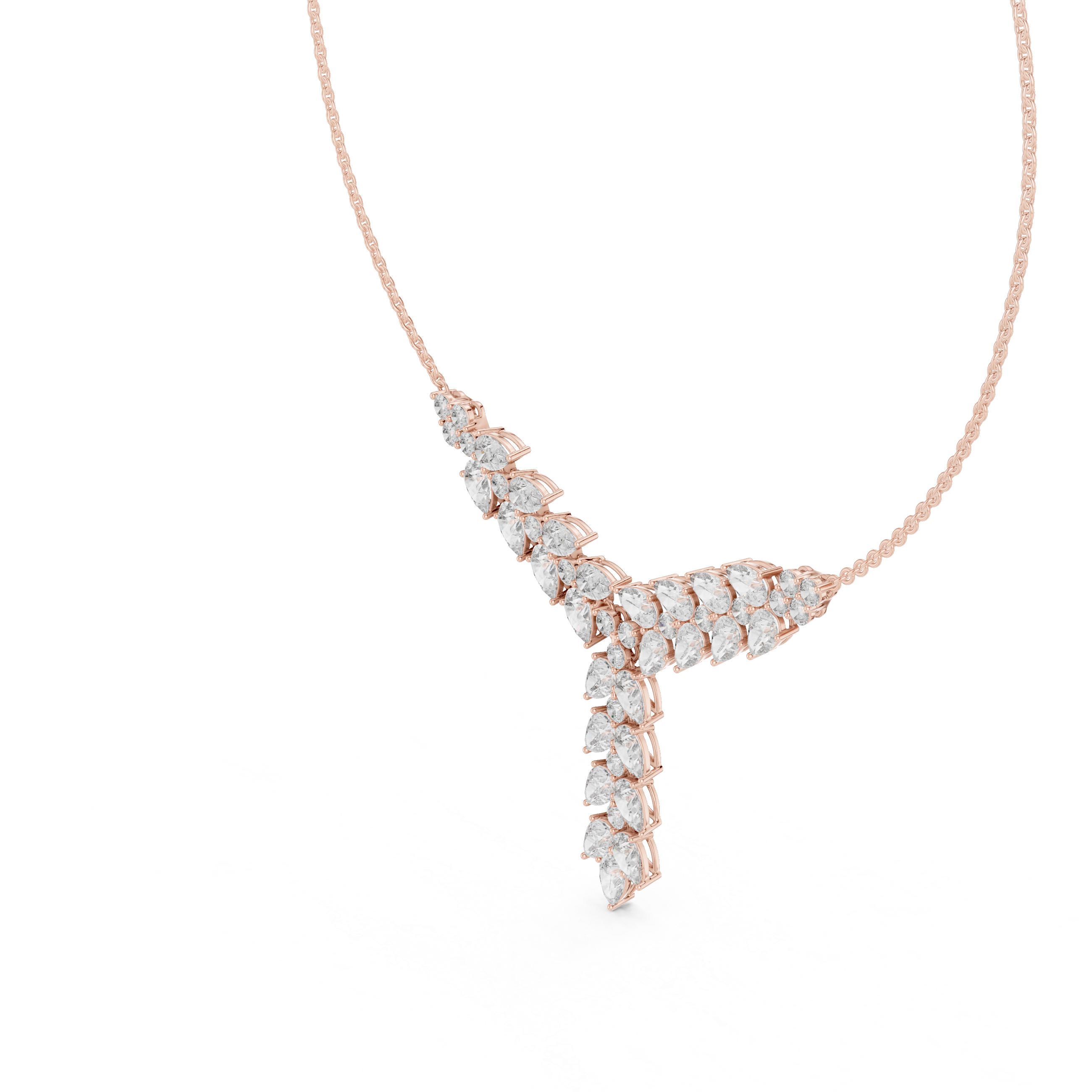 Luxury Drop Diamond Statement Necklace