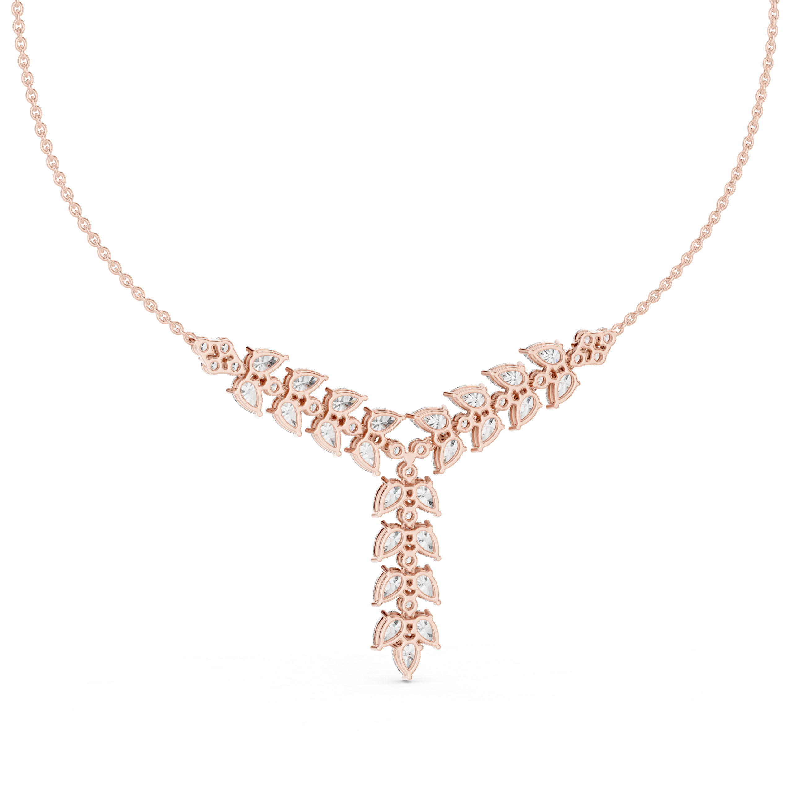Luxury Drop Diamond Statement Necklace