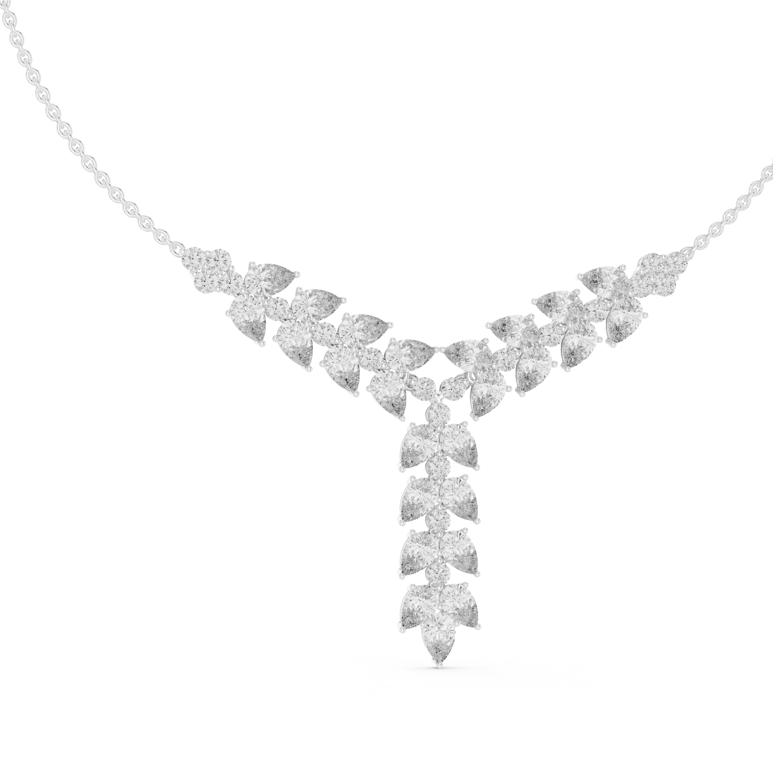 Luxury Drop Diamond Statement Necklace