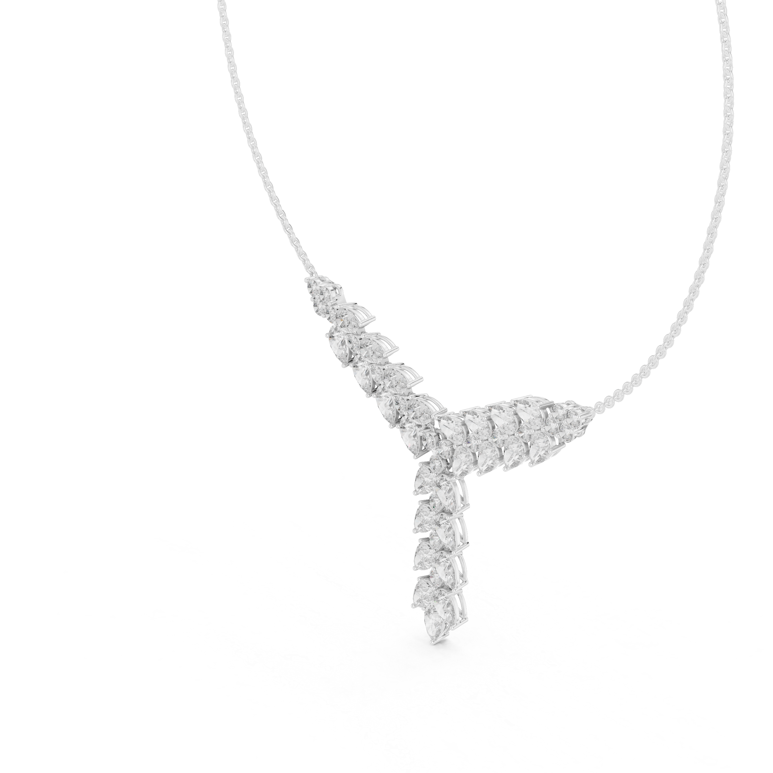 Luxury Drop Diamond Statement Necklace