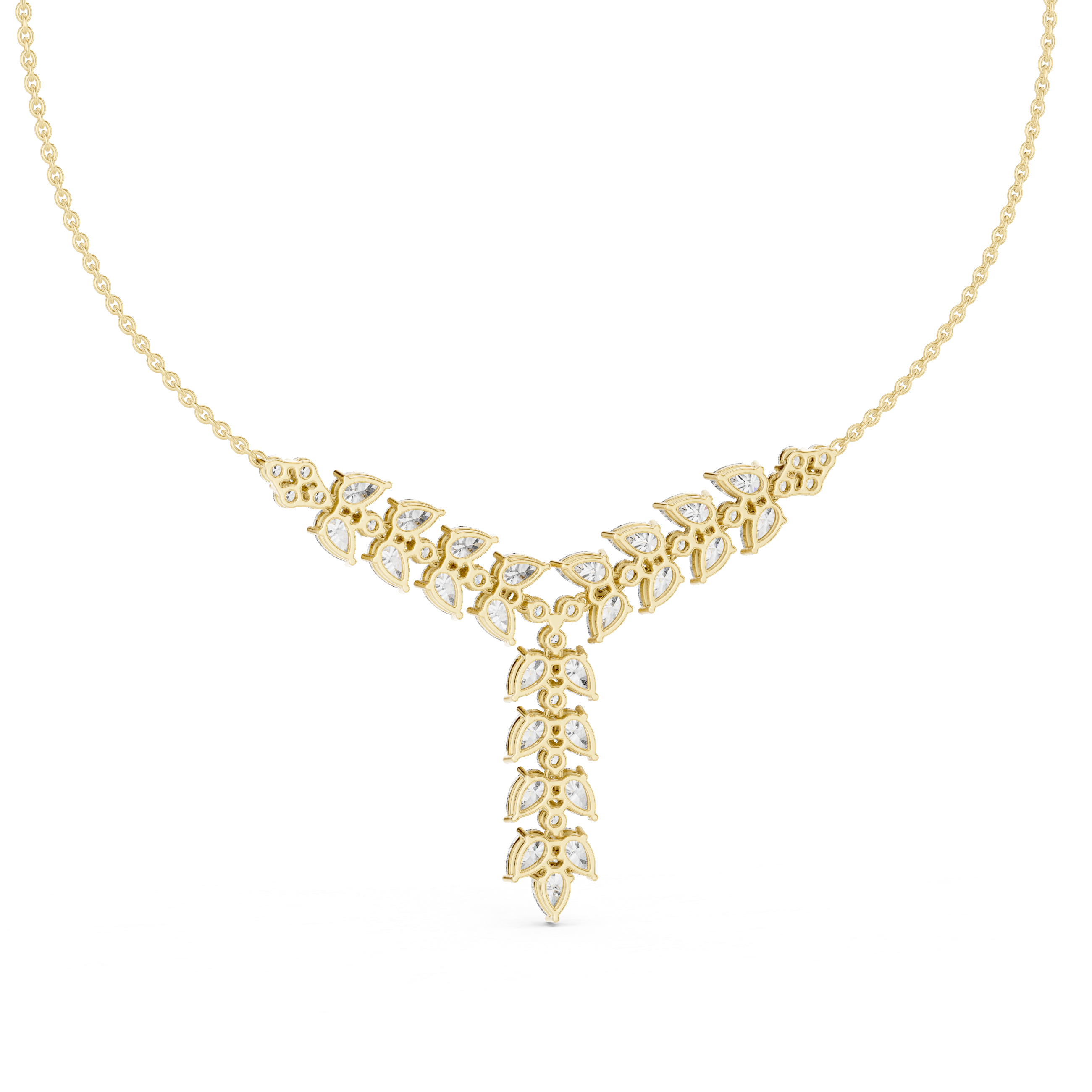 Luxury Drop Diamond Statement Necklace