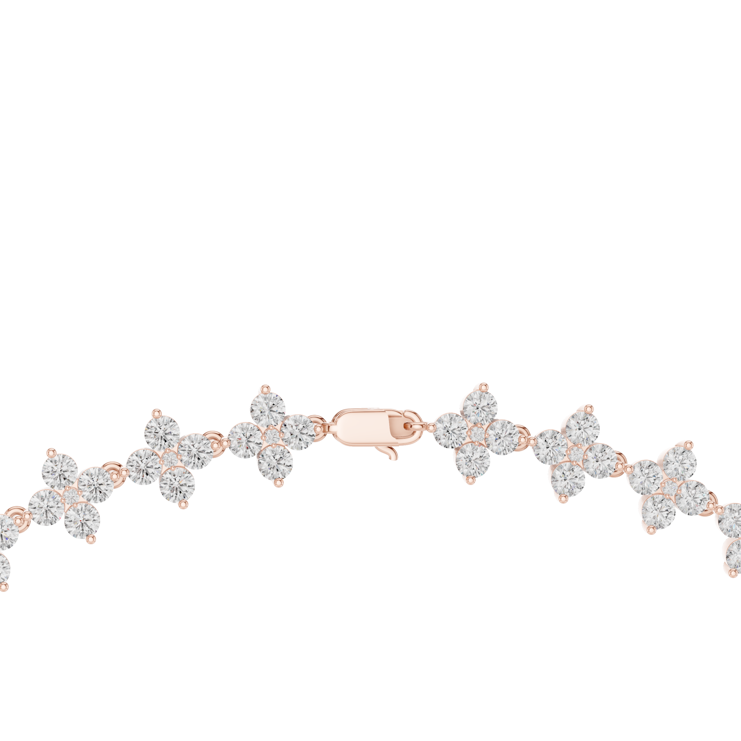 Luxury Floral Diamond Necklace