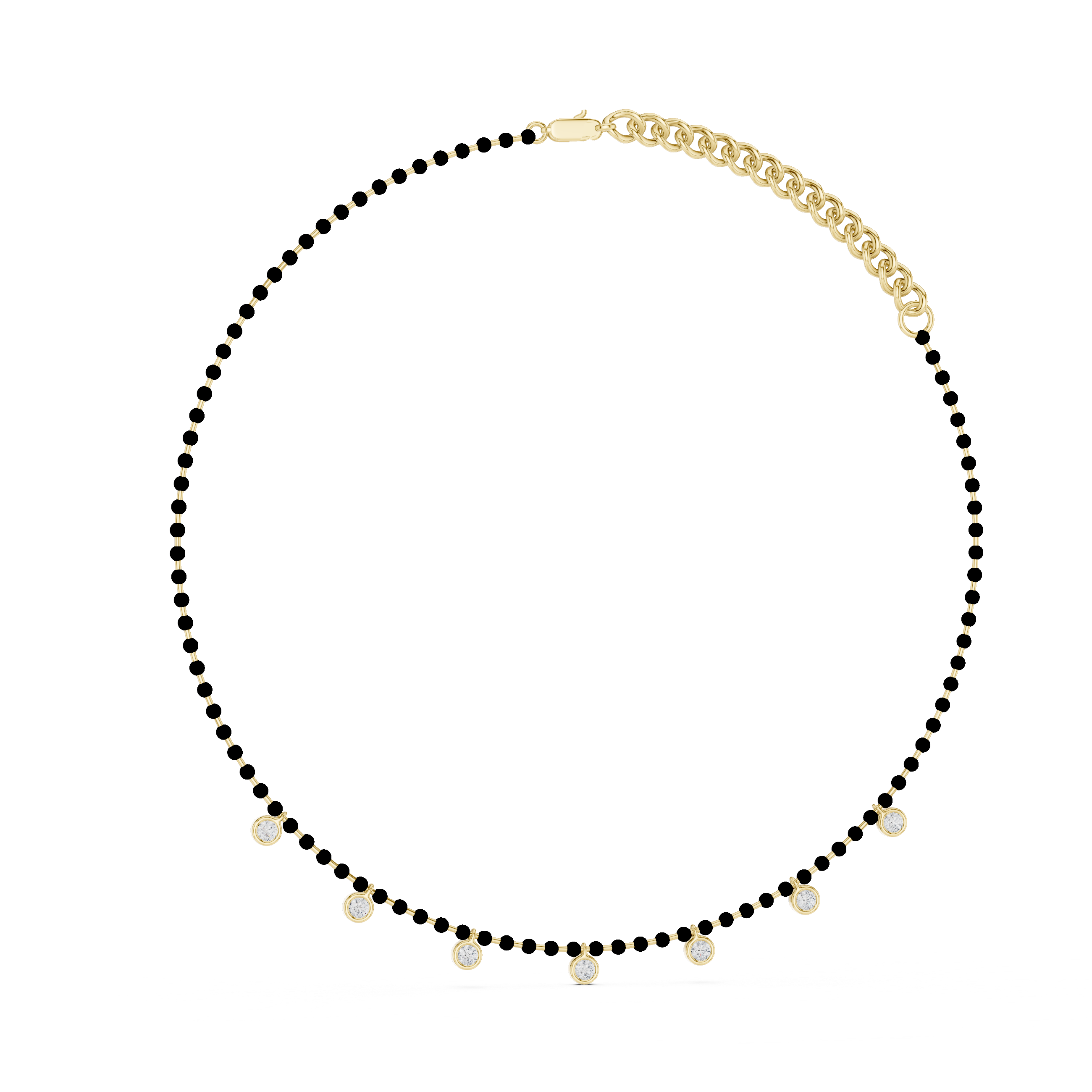 Luxury Bezel Drop Necklace