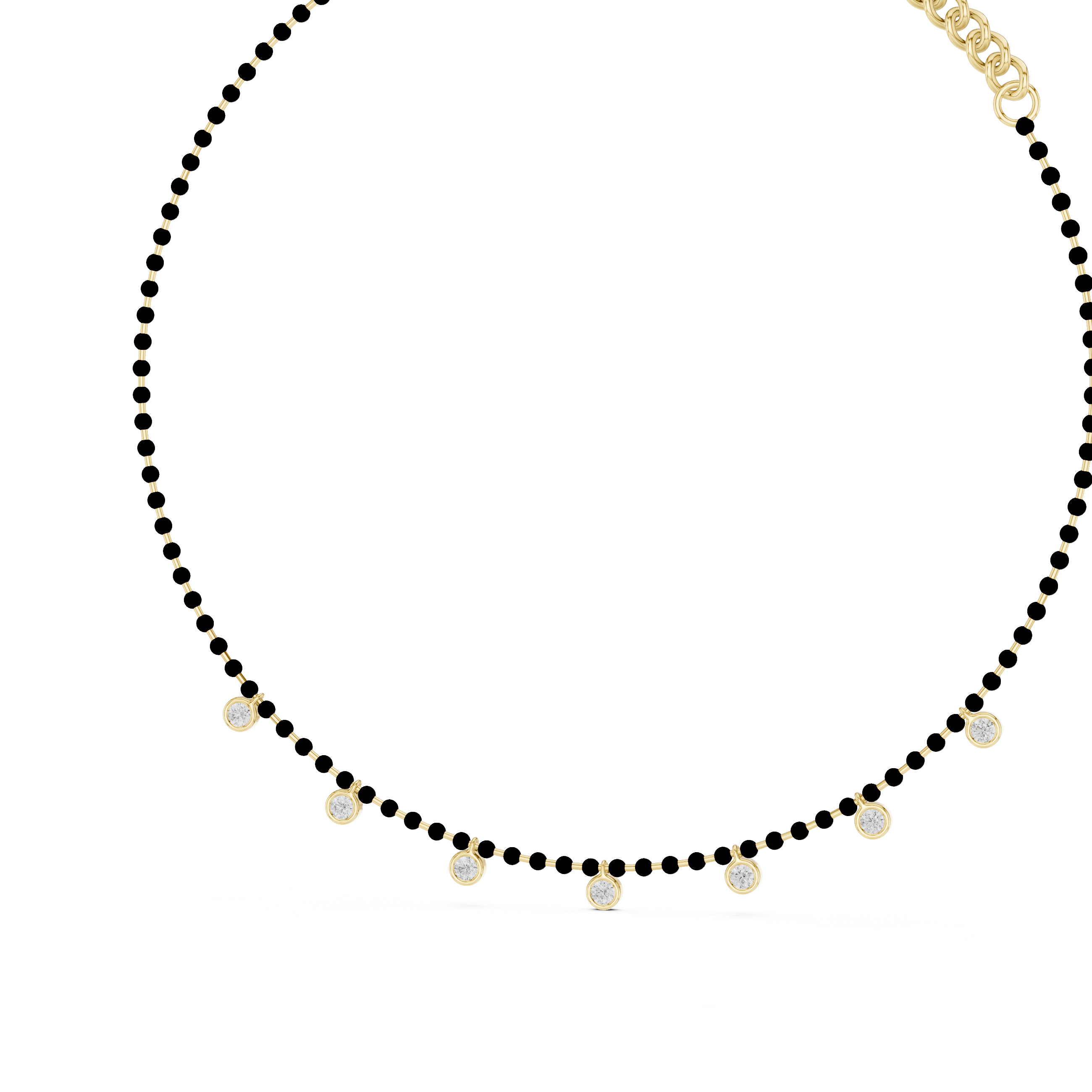 Luxury Bezel Drop Necklace