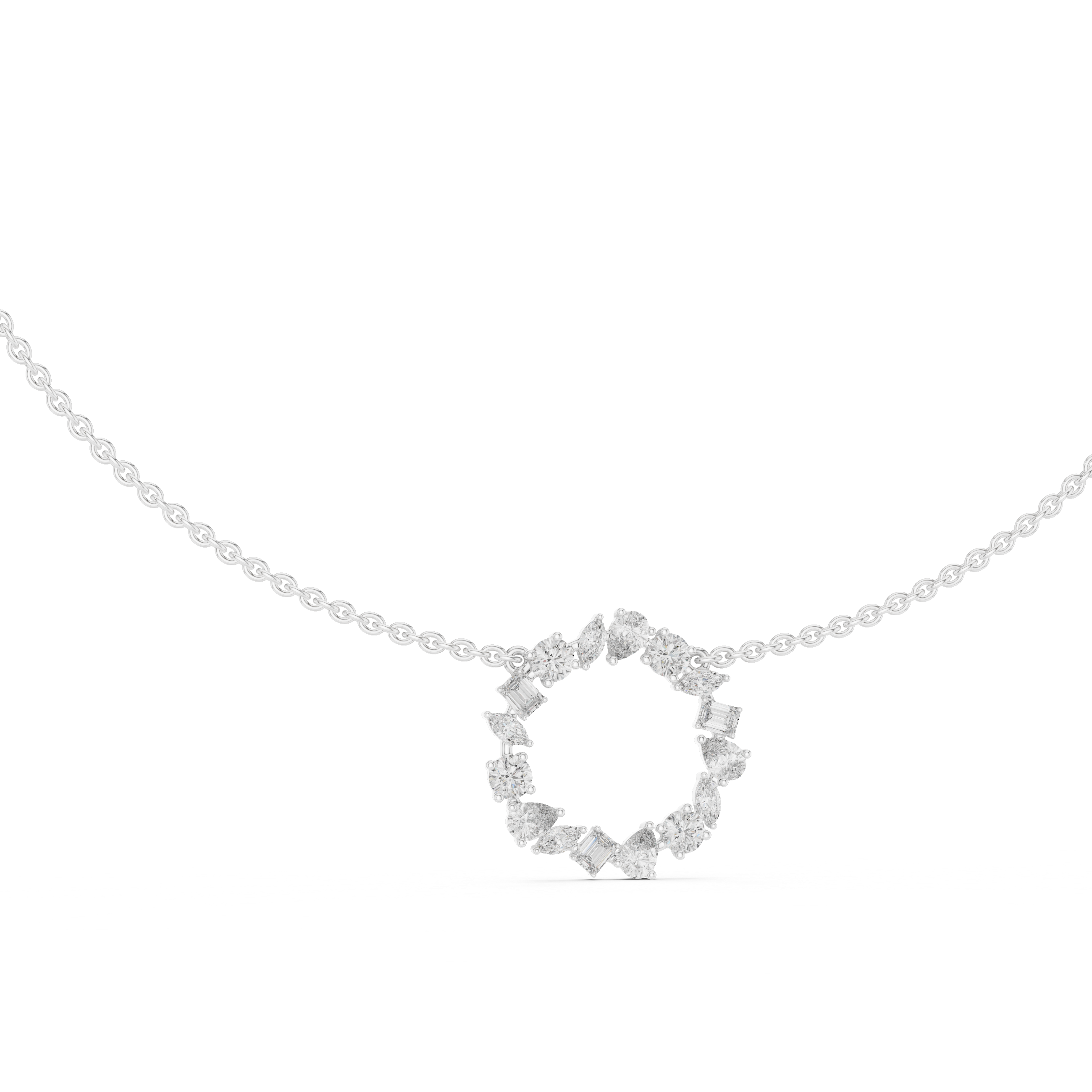 Luxury Diamond Circle Necklace