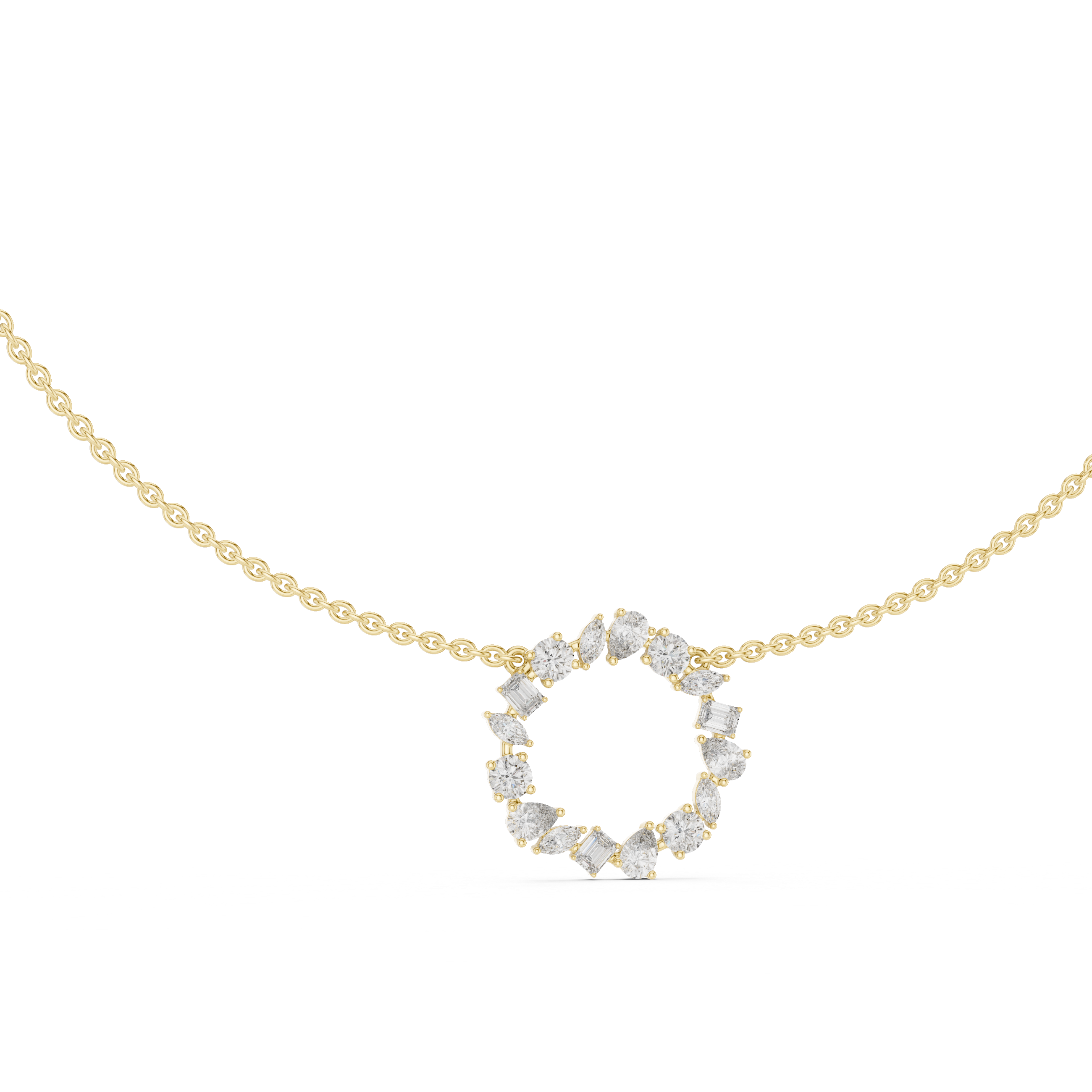 Luxury Diamond Circle Necklace