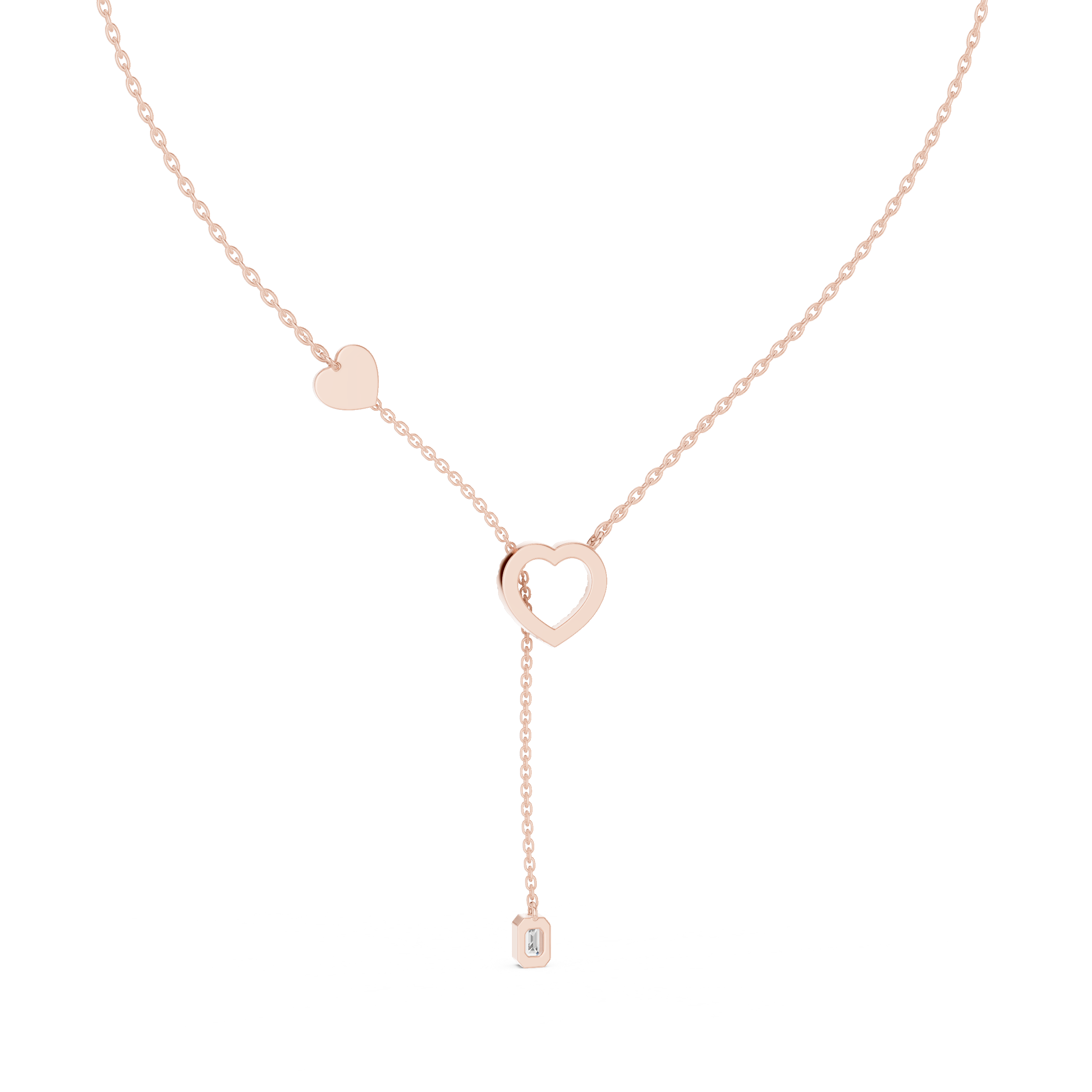 Luxury Heart Drop Necklace