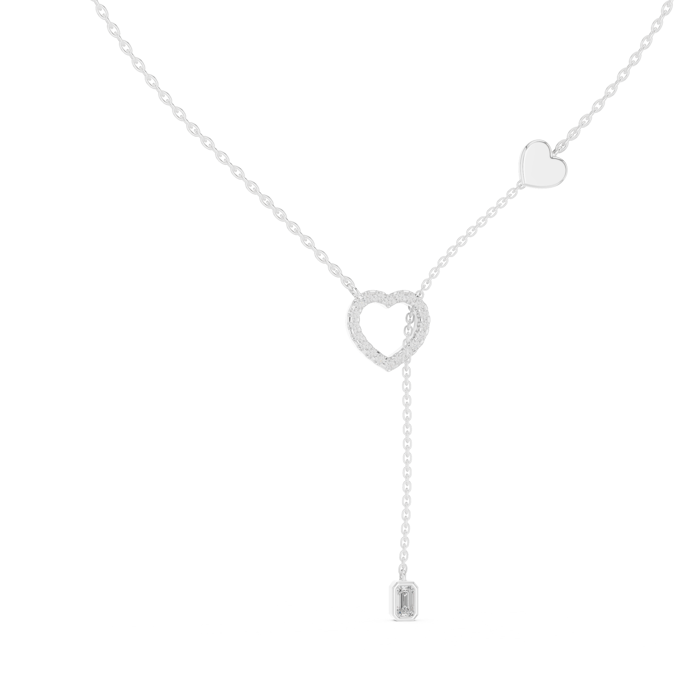 Luxury Heart Drop Necklace