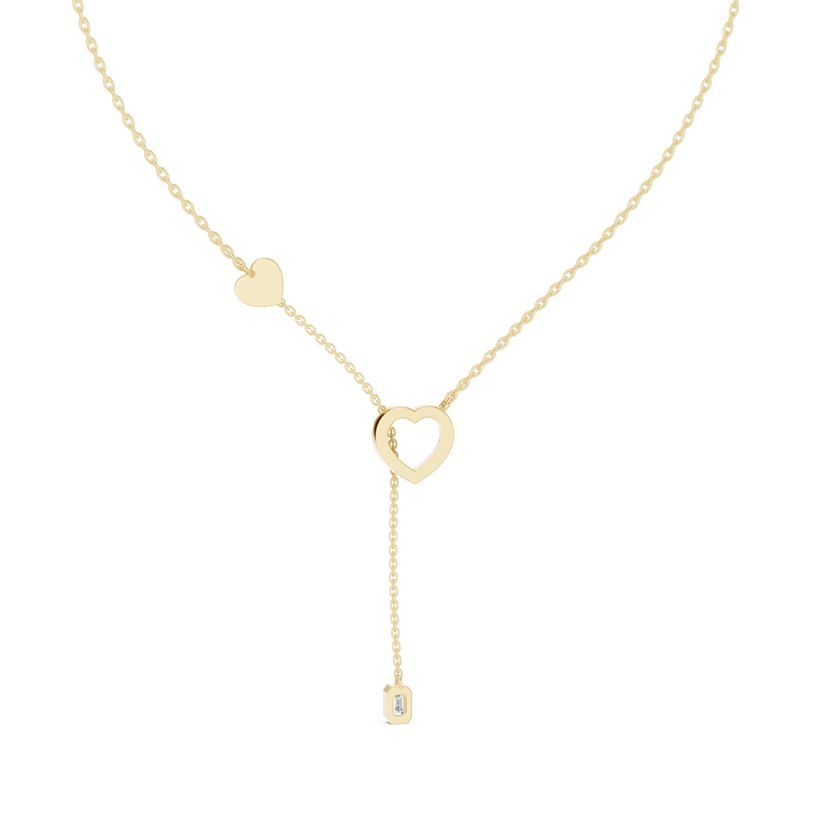 Luxury Heart Drop Necklace