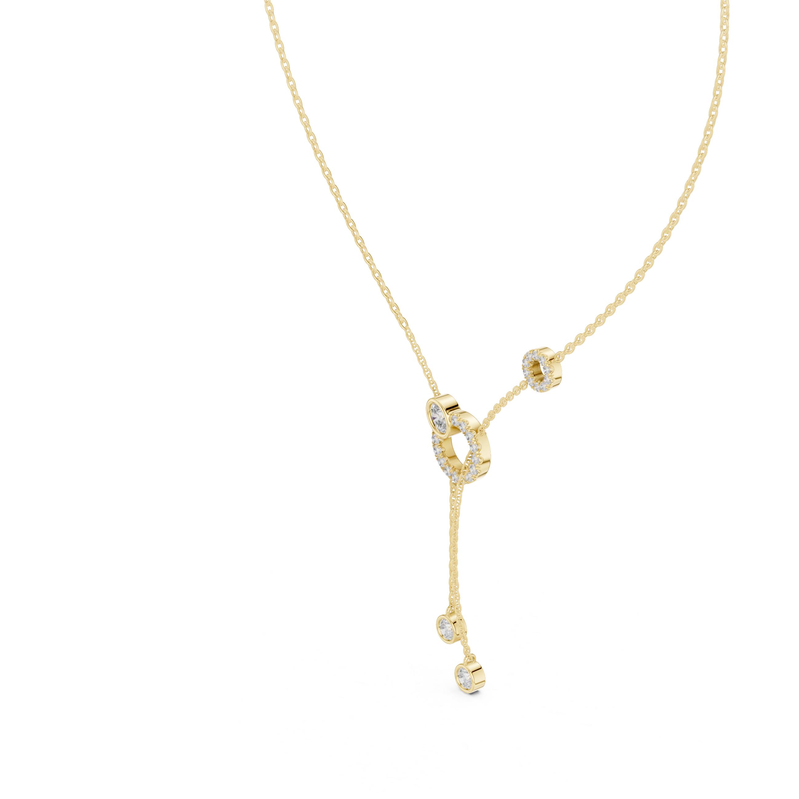 Luxury Circle Drop Necklace