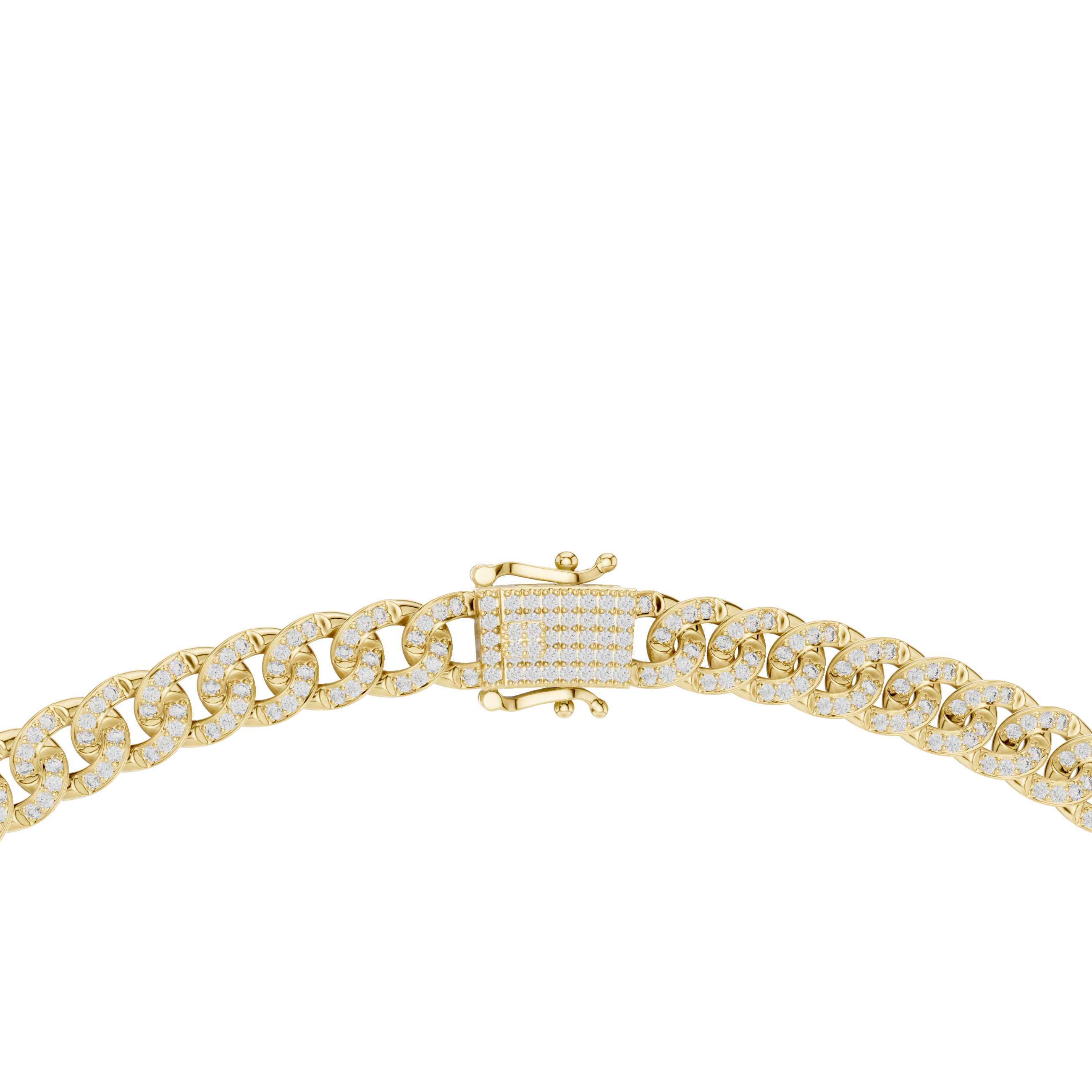 Luxury Pavé Diamond Cuban Link Necklace