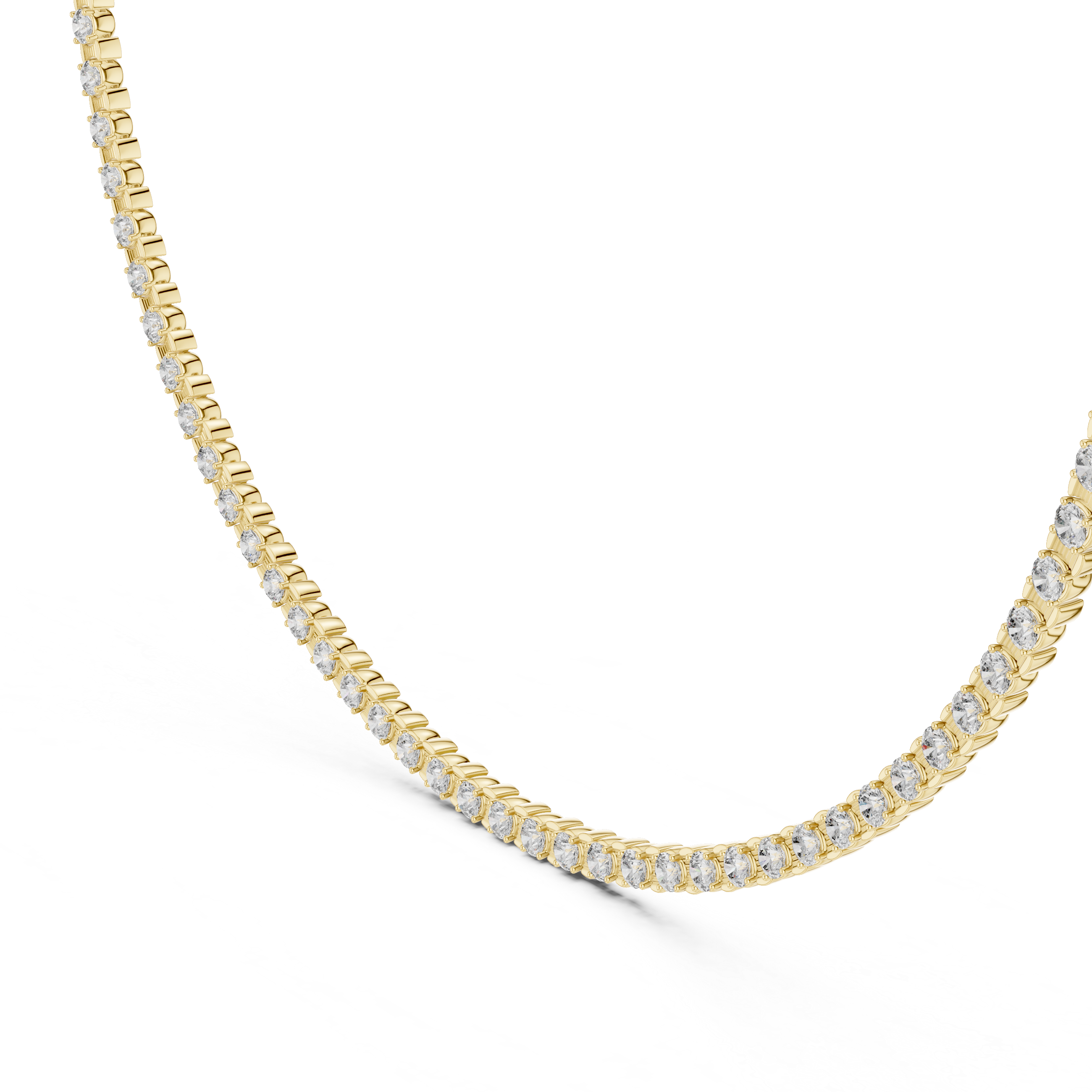 Luxury Diamond Tennis Chain Necklace