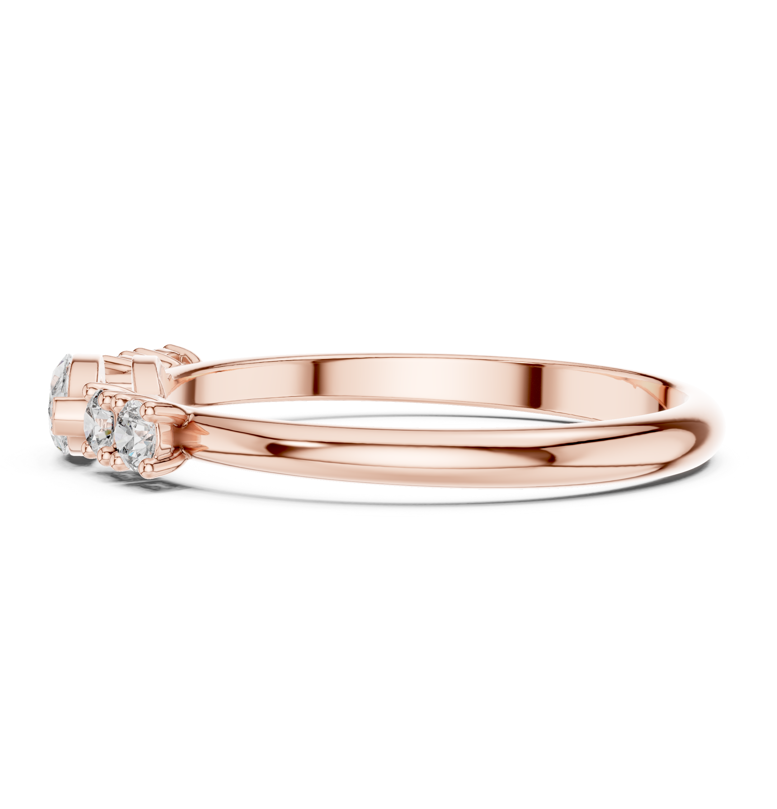 Marquise Diamond Five Stone Ring – Vintage Inspired Diamond Band