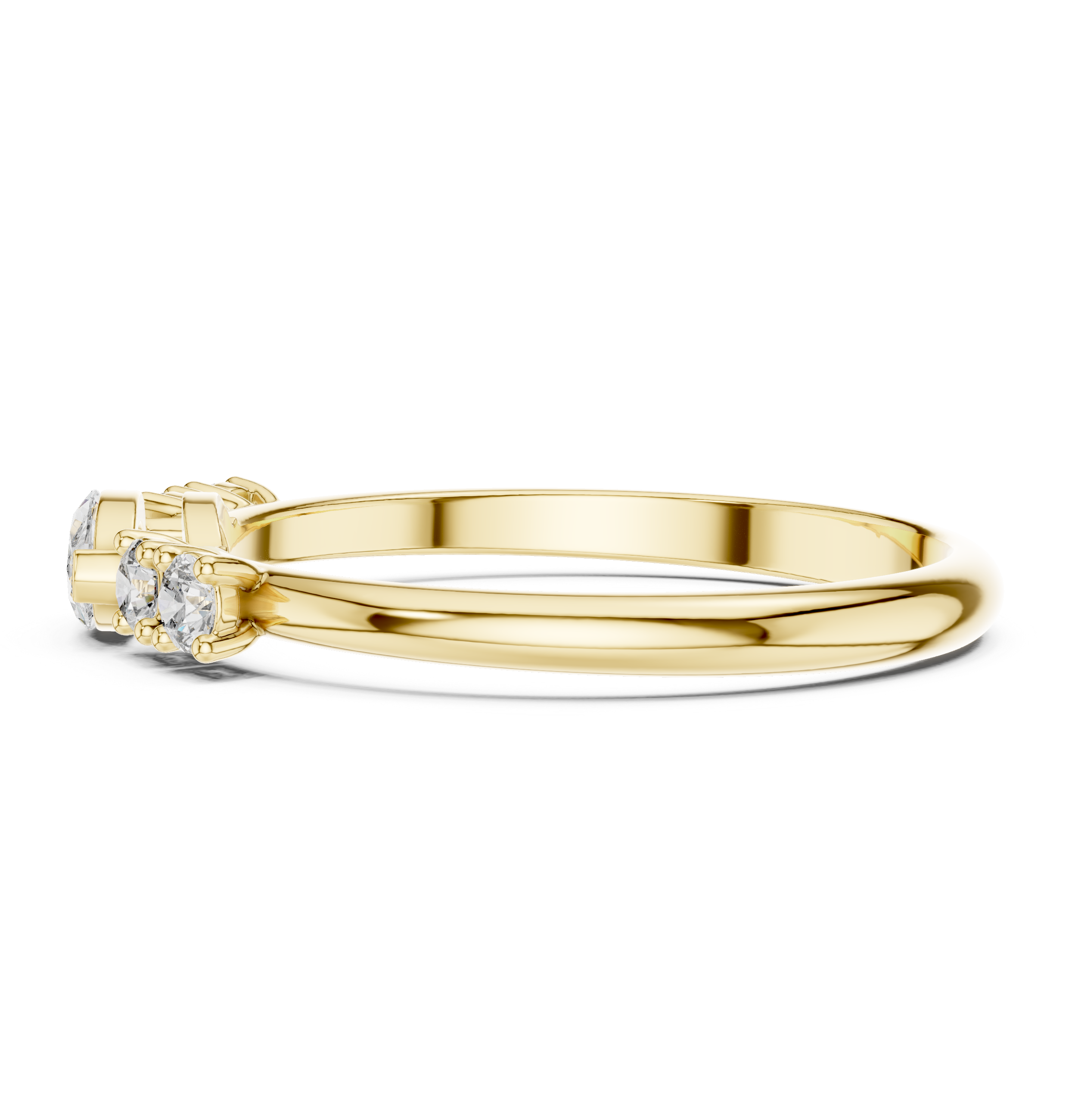 Marquise Diamond Five Stone Ring – Vintage Inspired Diamond Band