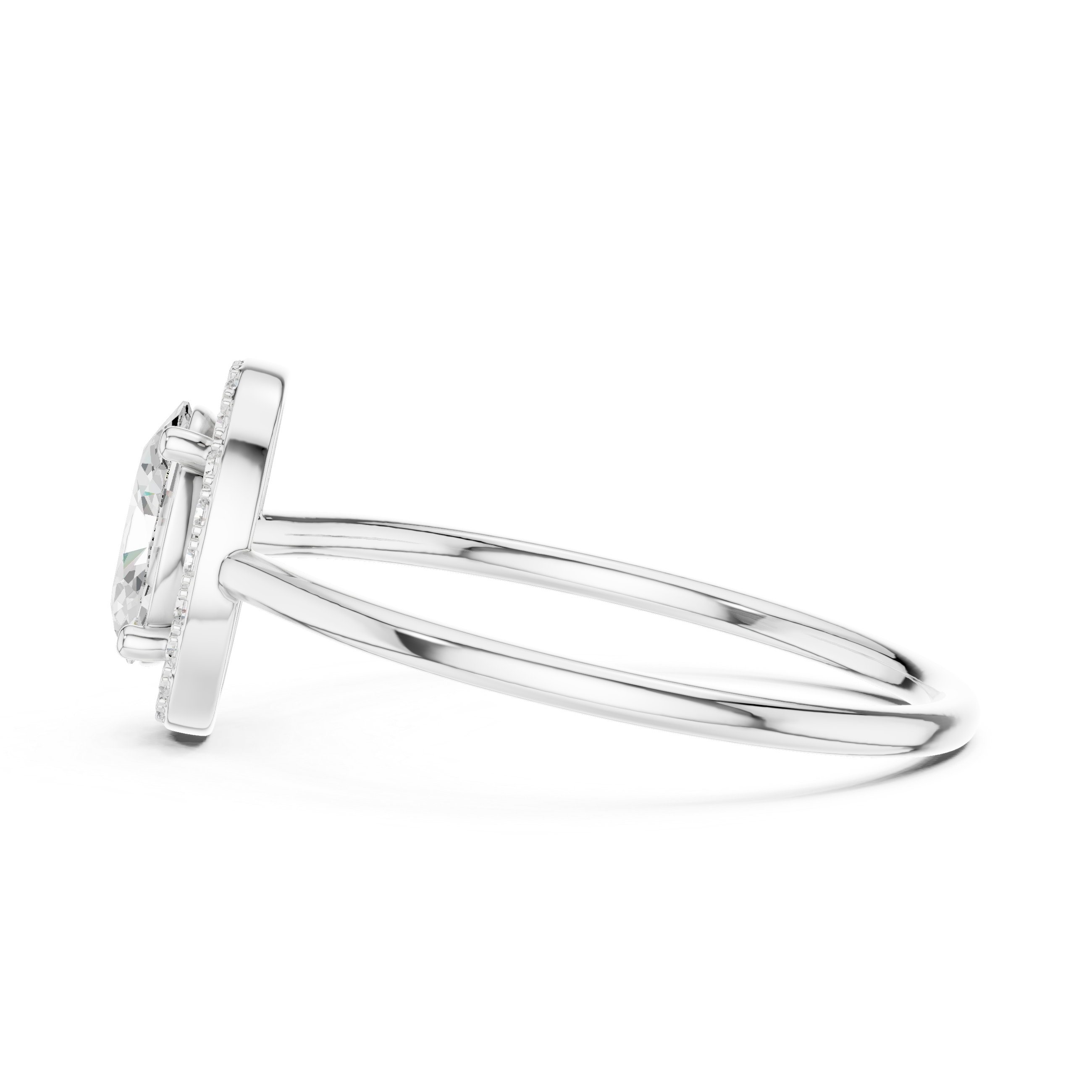 Oval Halo Engagement Ring – Classic Oval Cut Diamond Halo Ring