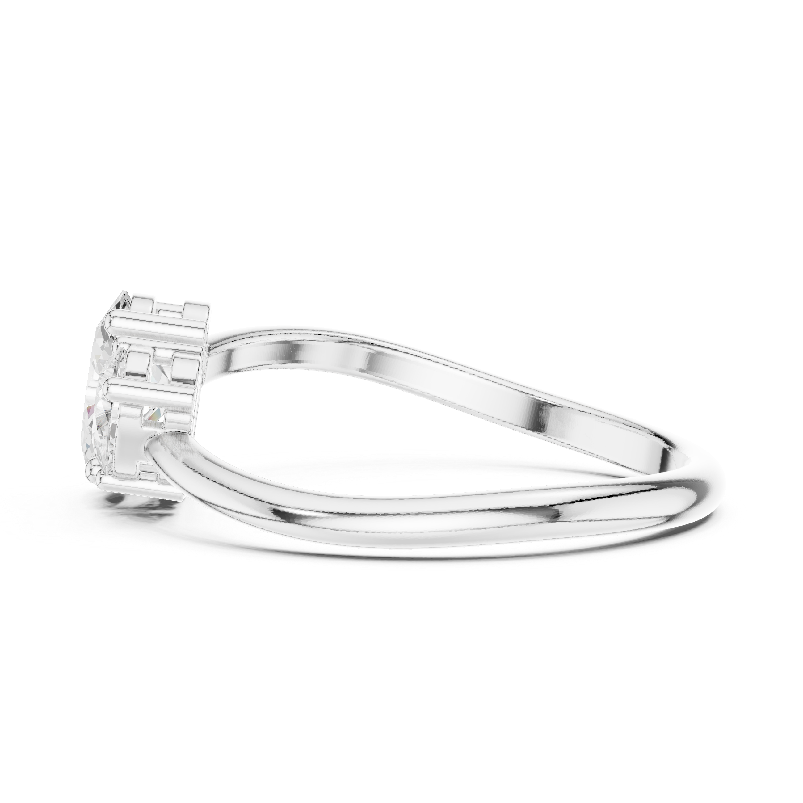 Oval & Pear Diamond Toi et Moi Ring – Modern Two Stone Engagement Ring