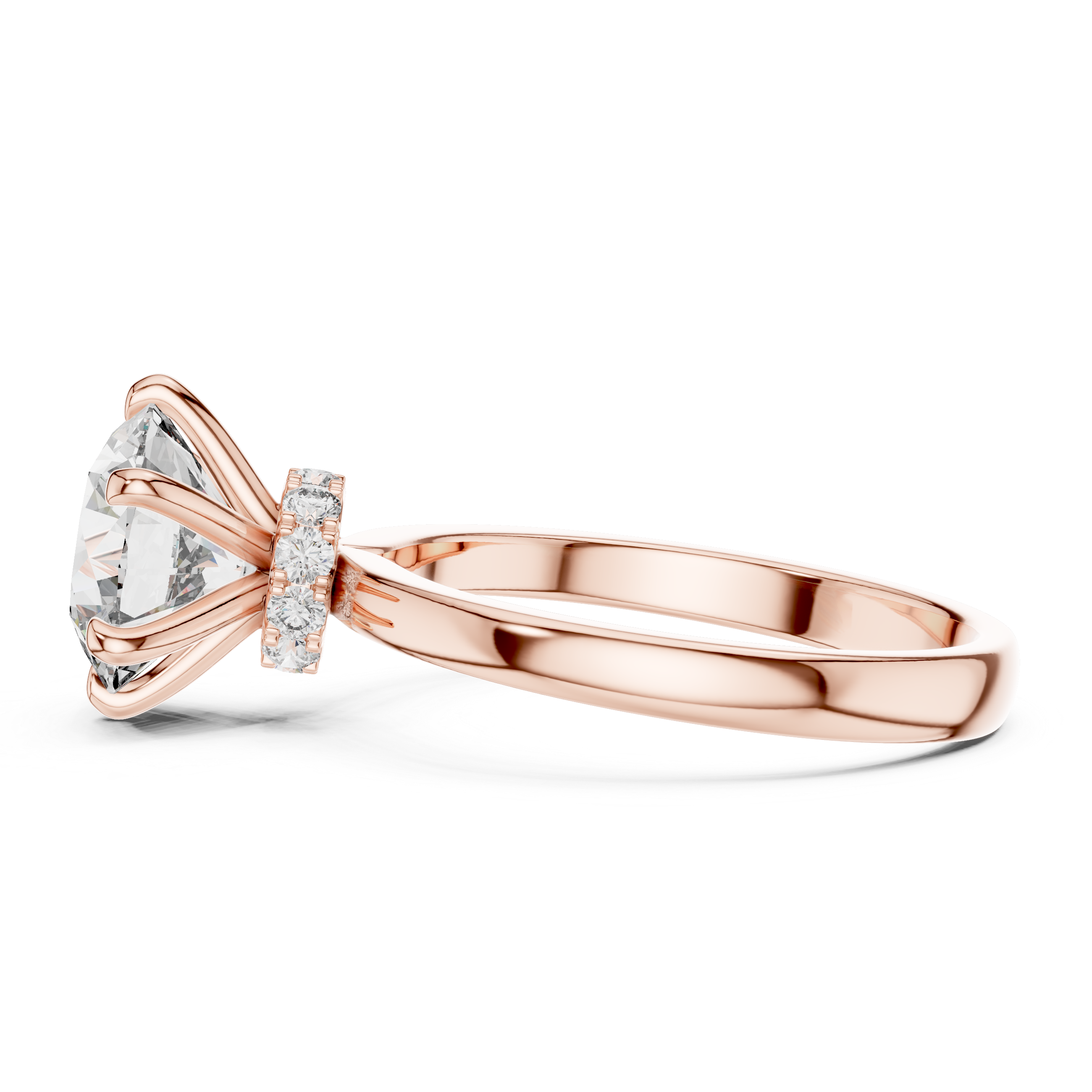 Classic Round Solitaire Engagement Ring with Six-Prong Setting – Timeless Bridal Ring