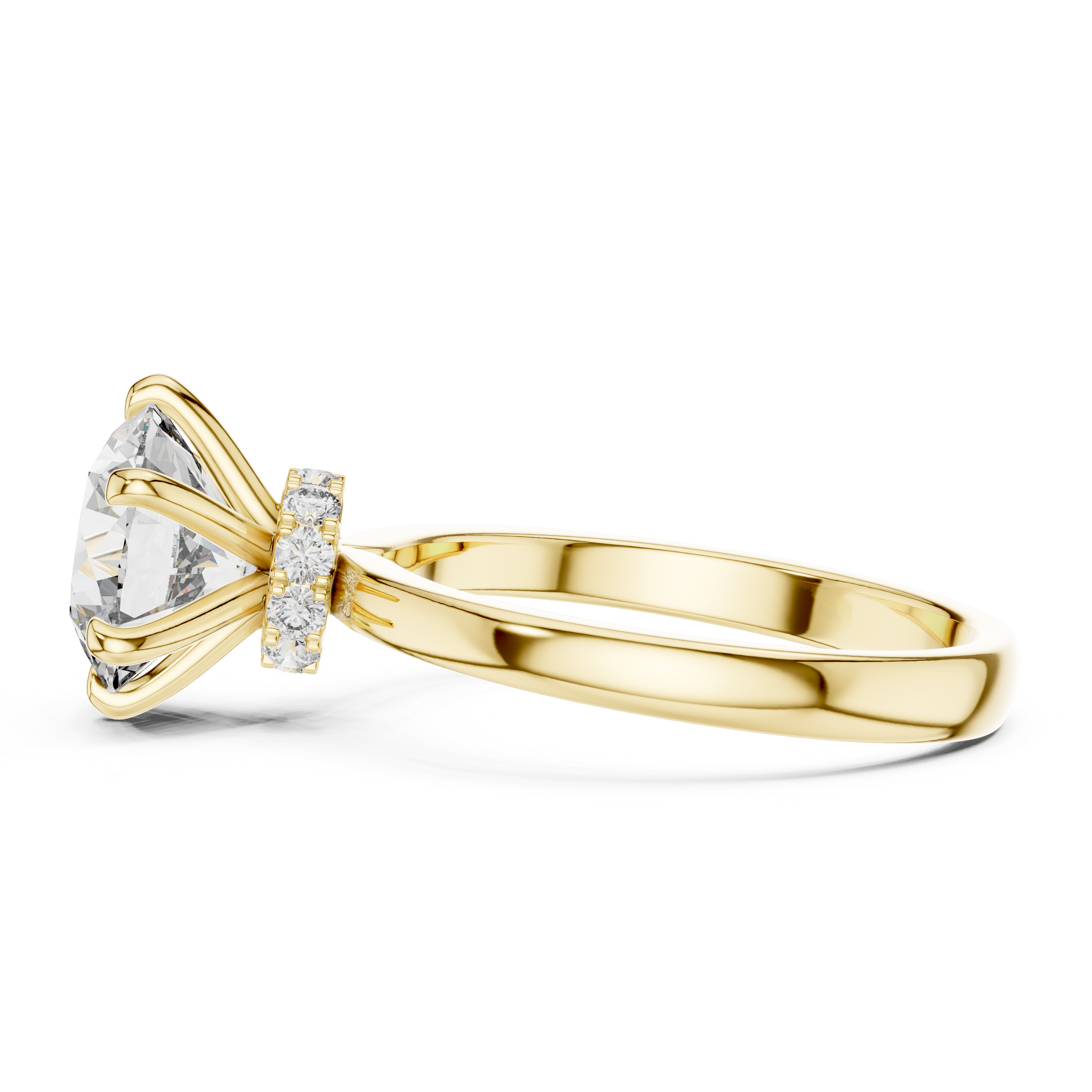 Classic Round Solitaire Engagement Ring with Six-Prong Setting – Timeless Bridal Ring