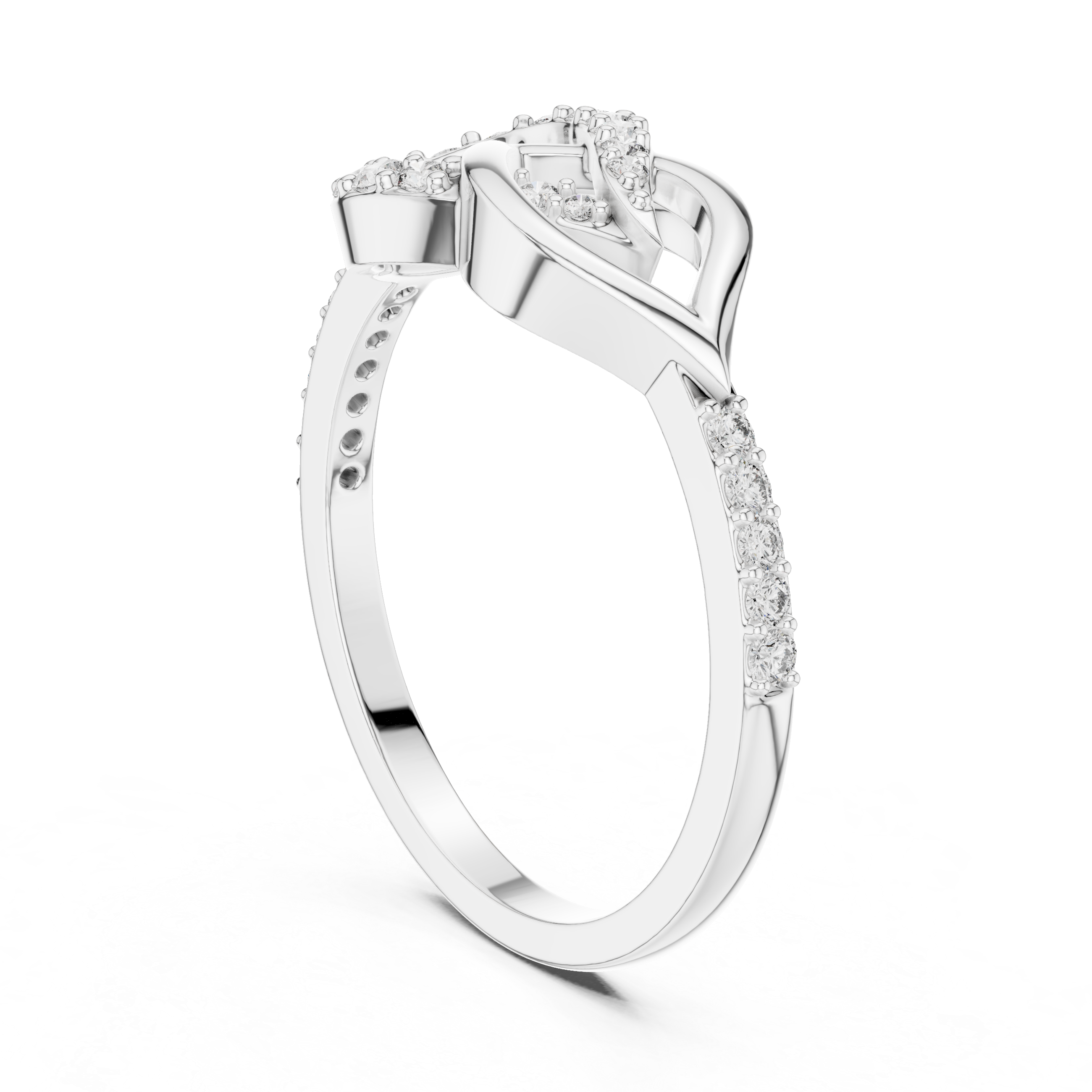 Modern Infinity Diamond Ring
