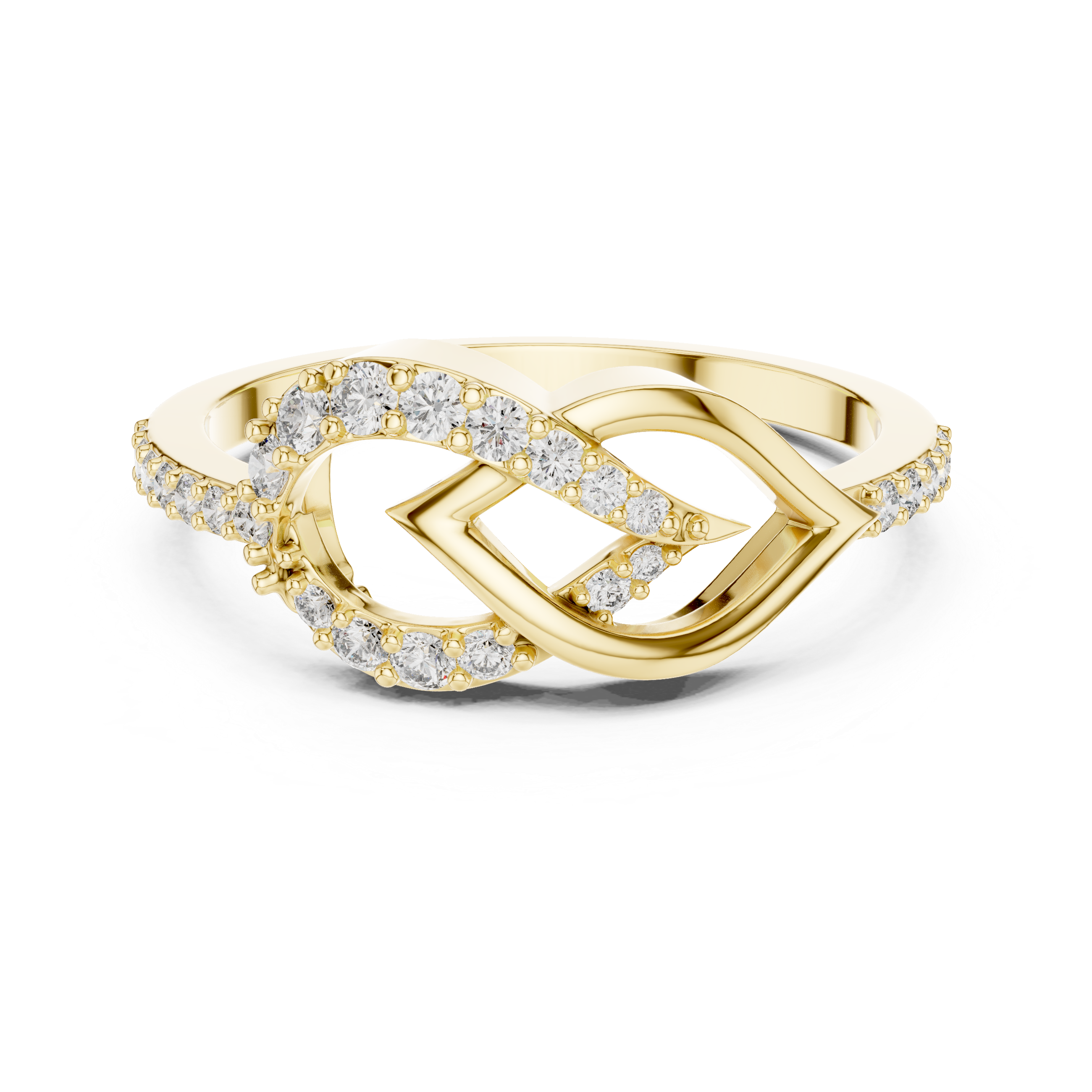 Modern Infinity Diamond Ring