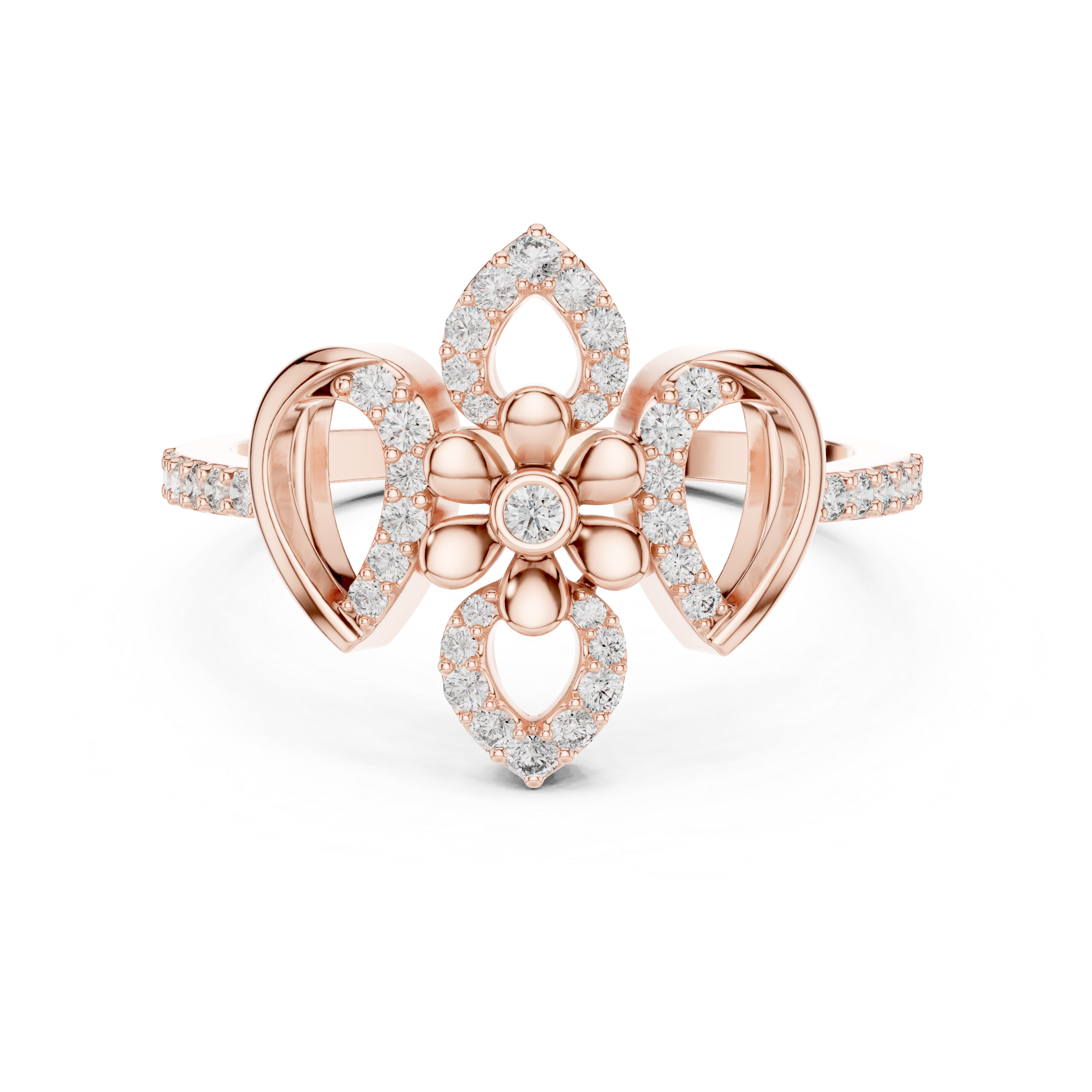 Floral Fleur Diamond Ring