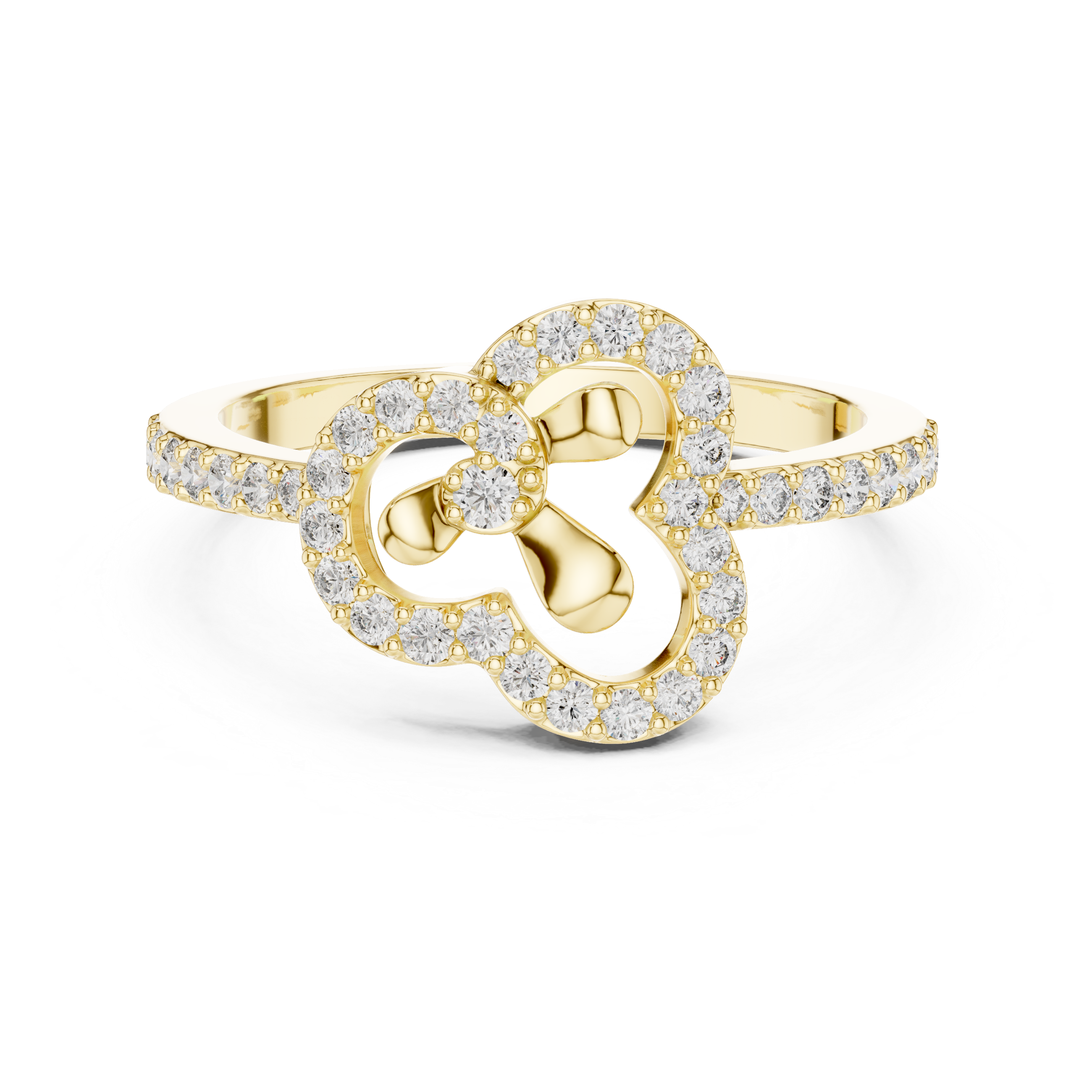 Clover Diamond Ring – Modern Lucky Charm Inspired Openwork Ring