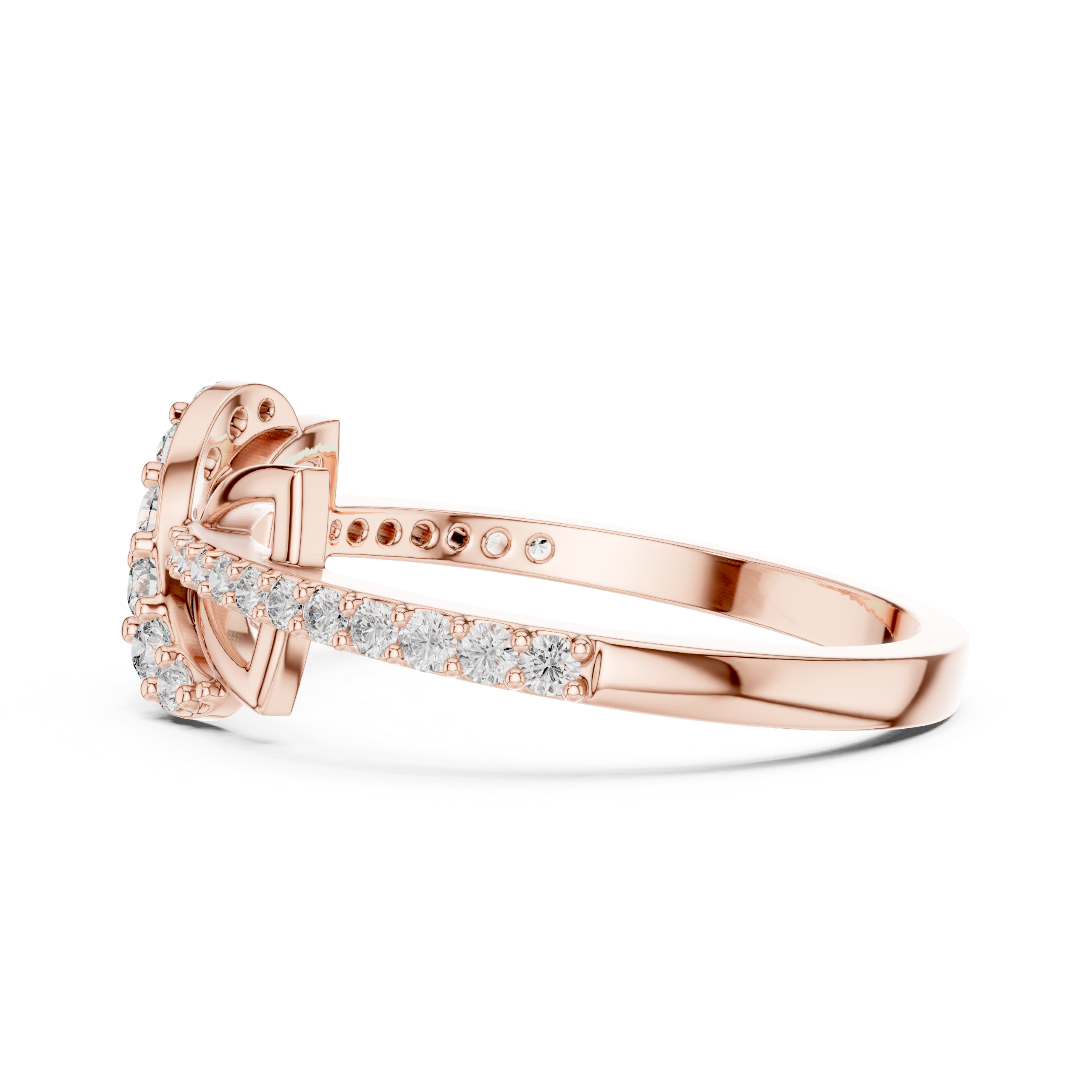 Infinity Twist Diamond Ring – Modern Pavé Knot Statement Ring