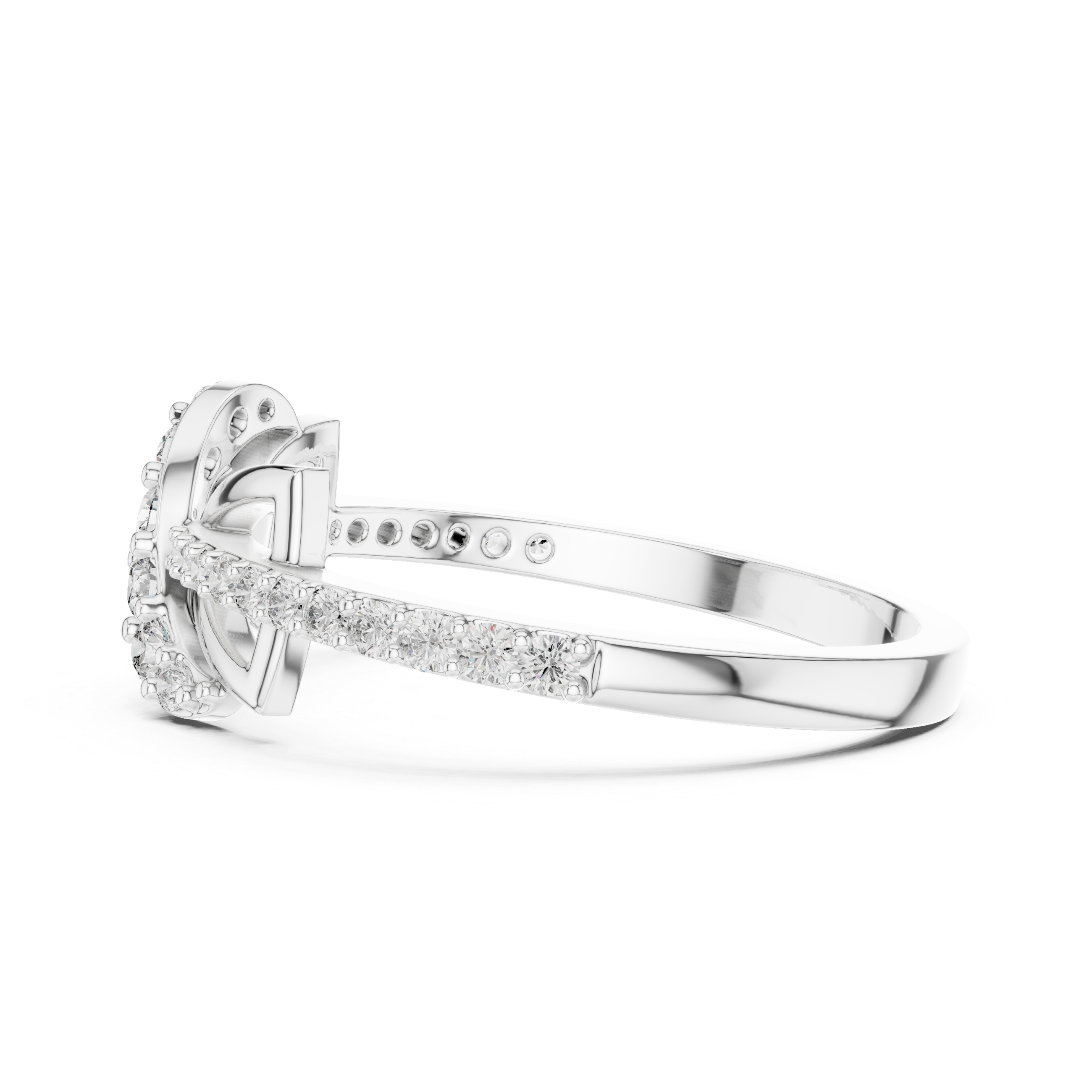 Infinity Twist Diamond Ring – Modern Pavé Knot Statement Ring