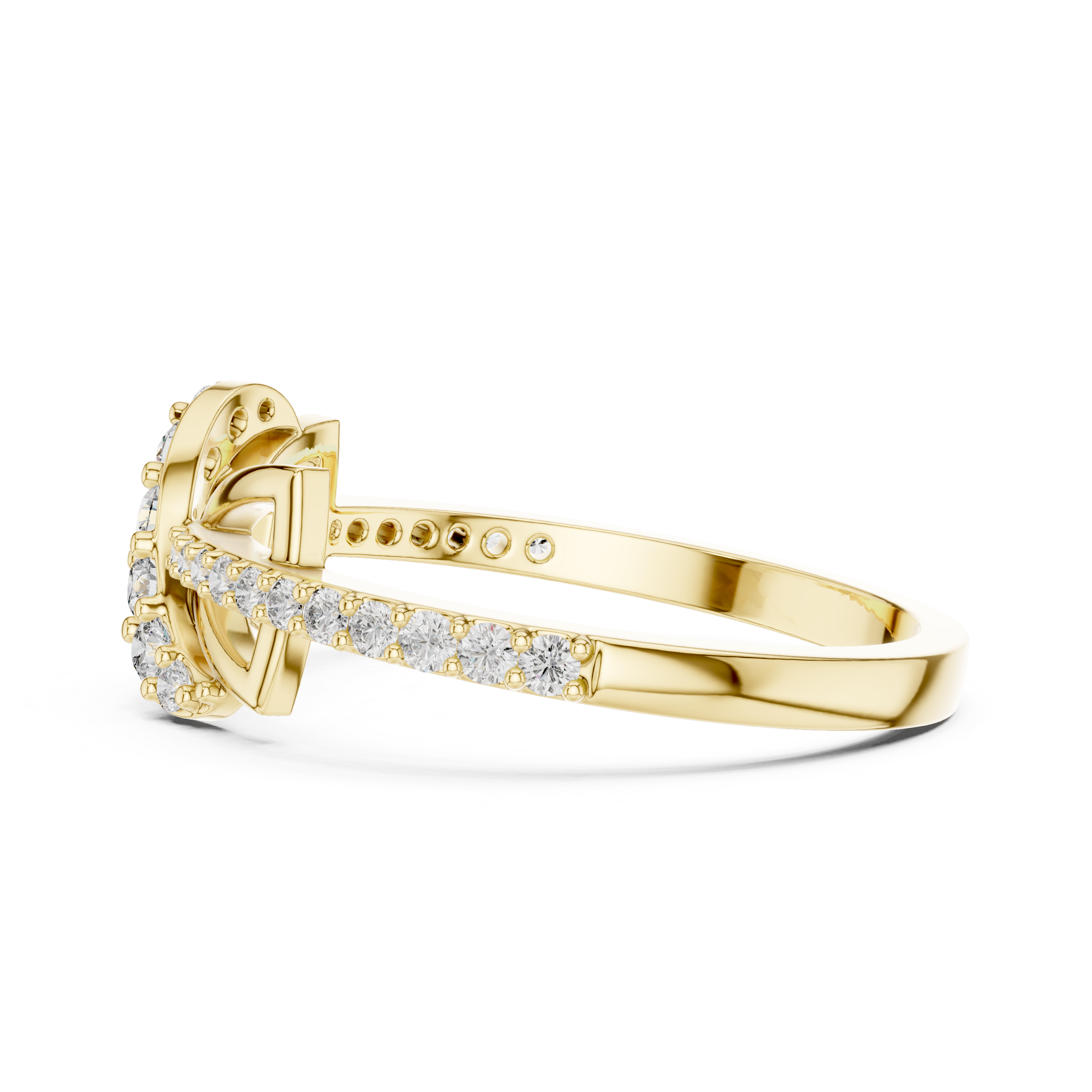 Infinity Twist Diamond Ring – Modern Pavé Knot Statement Ring