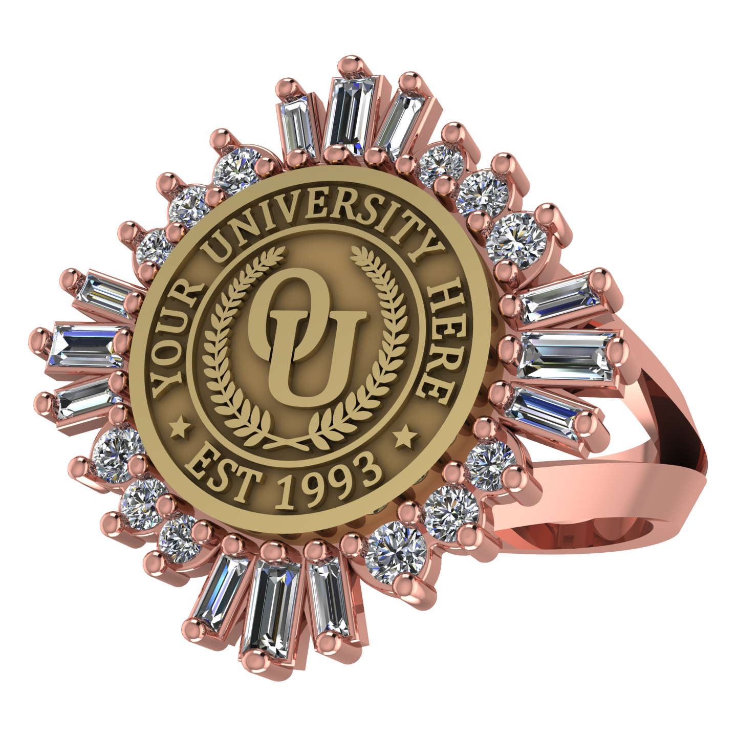 Tramontana | V-Frame Band Custom College Ring