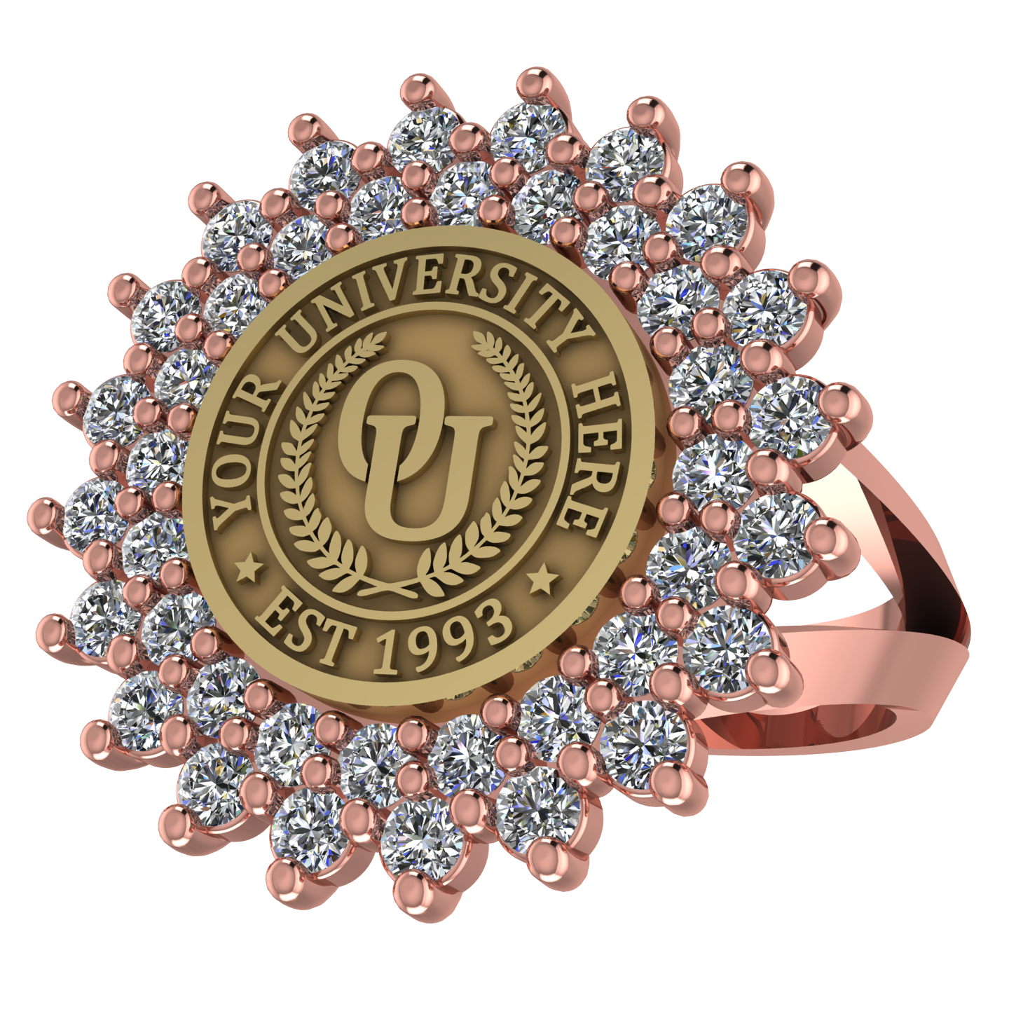 Splendid | V-Frame Band Custom Collage Ring