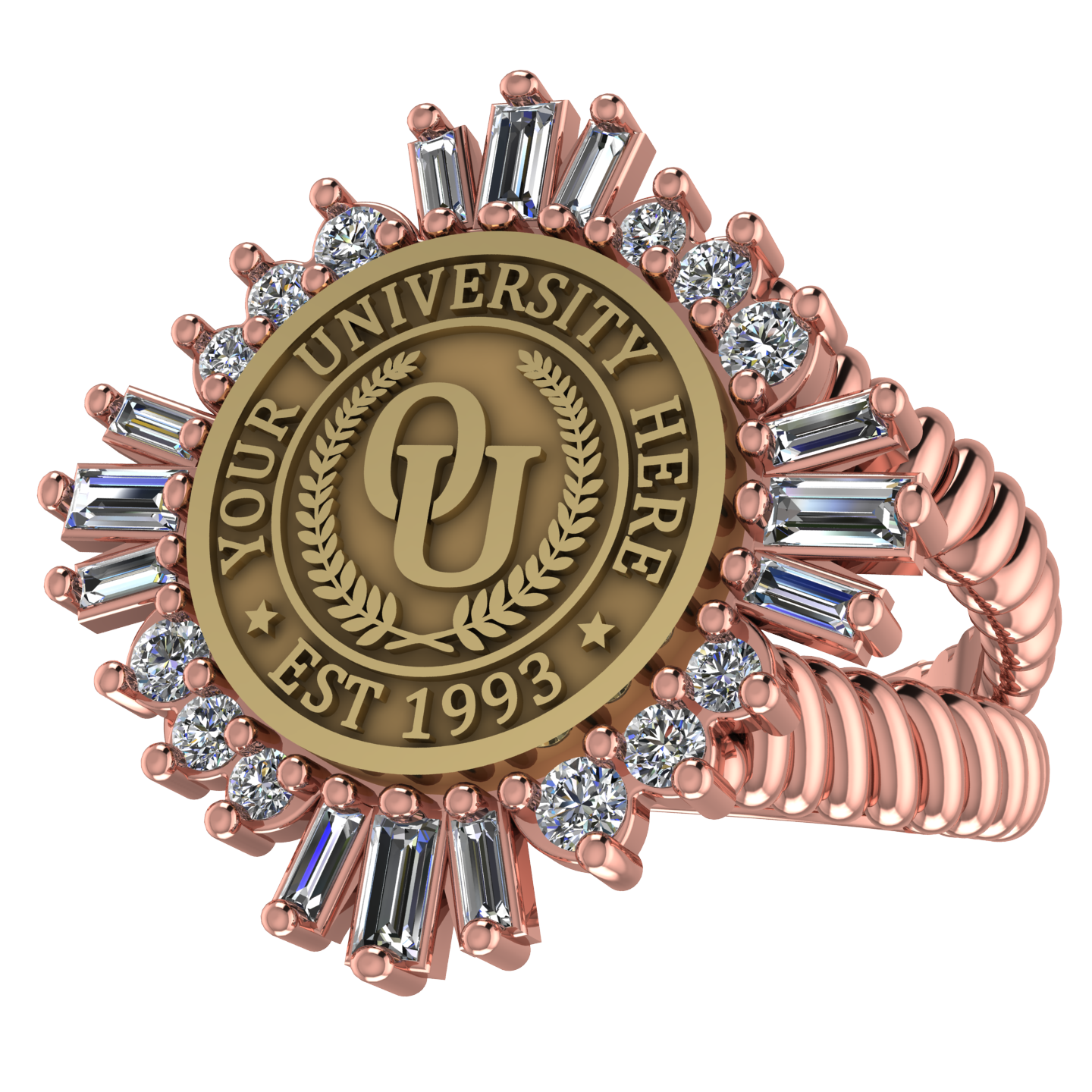 Tramontana | V-Rope Band Custom College Ring