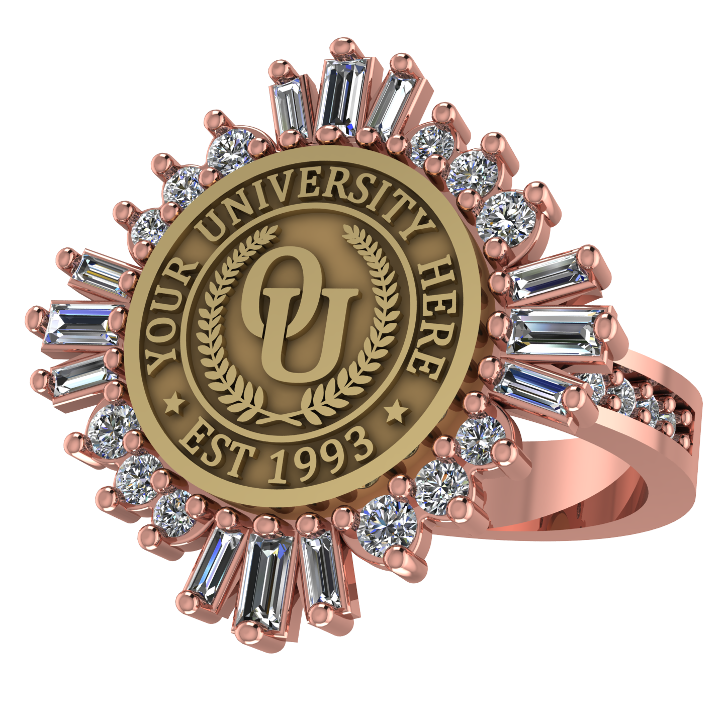 Tramontana | Channel Core Band Custom Collage Ring