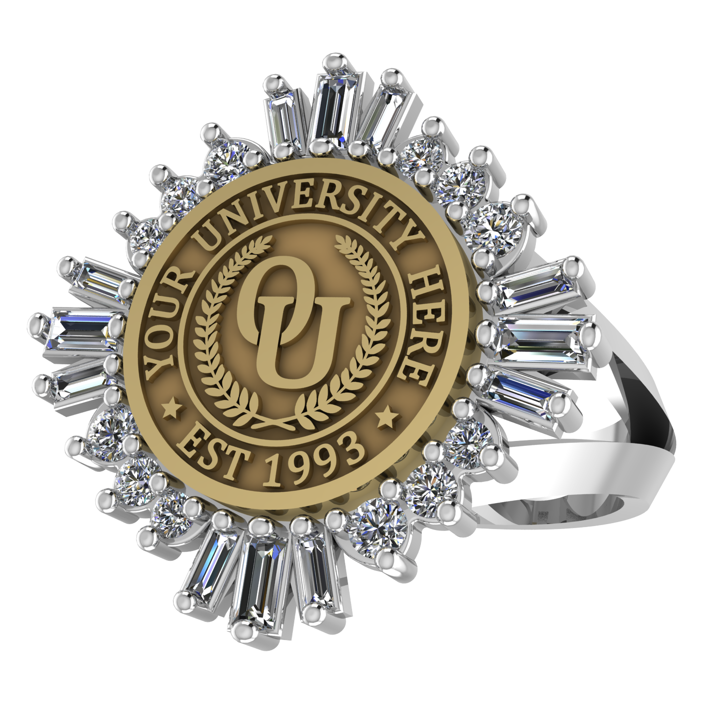 Tramontana | V-Frame Band Custom College Ring