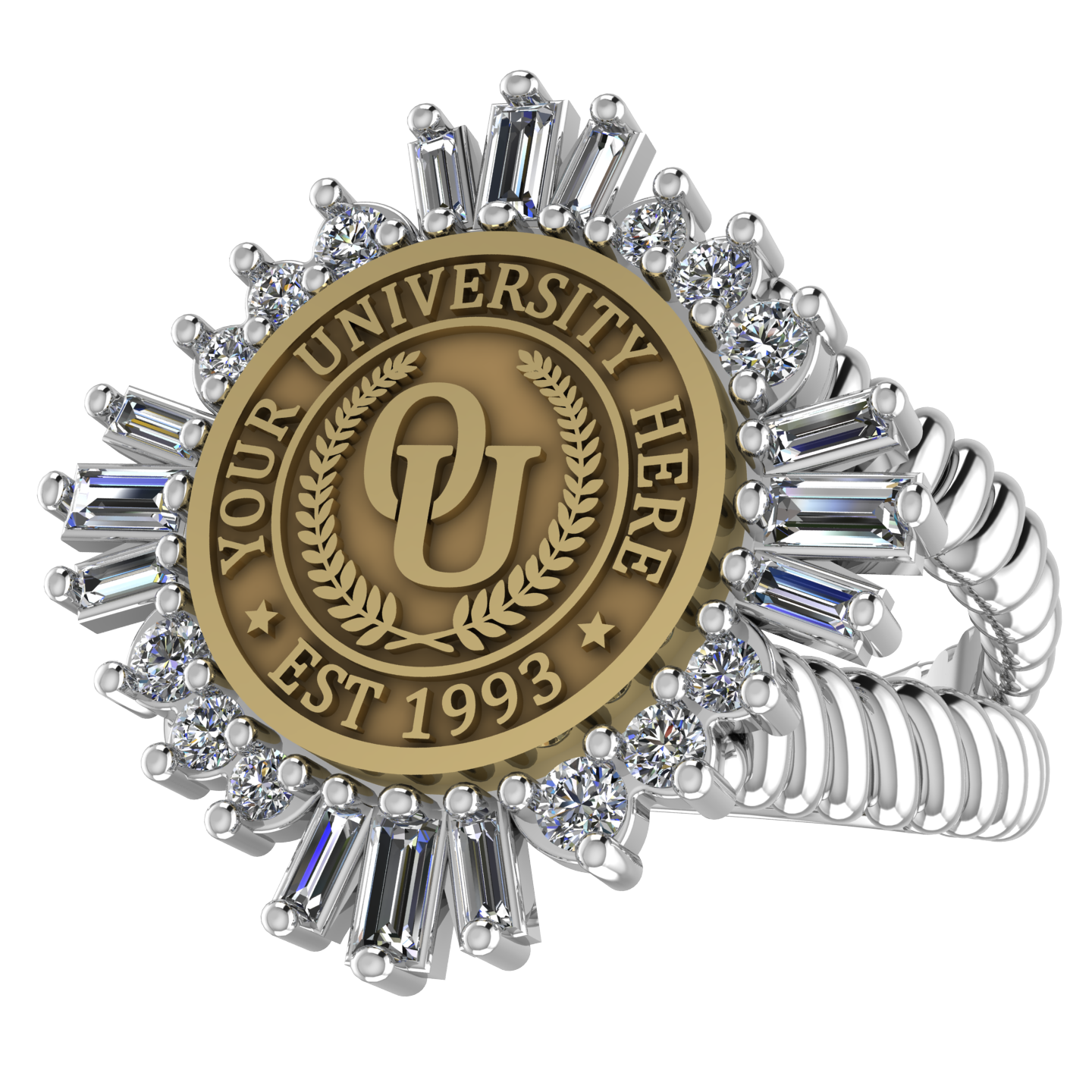 Tramontana | V-Rope Band Custom College Ring