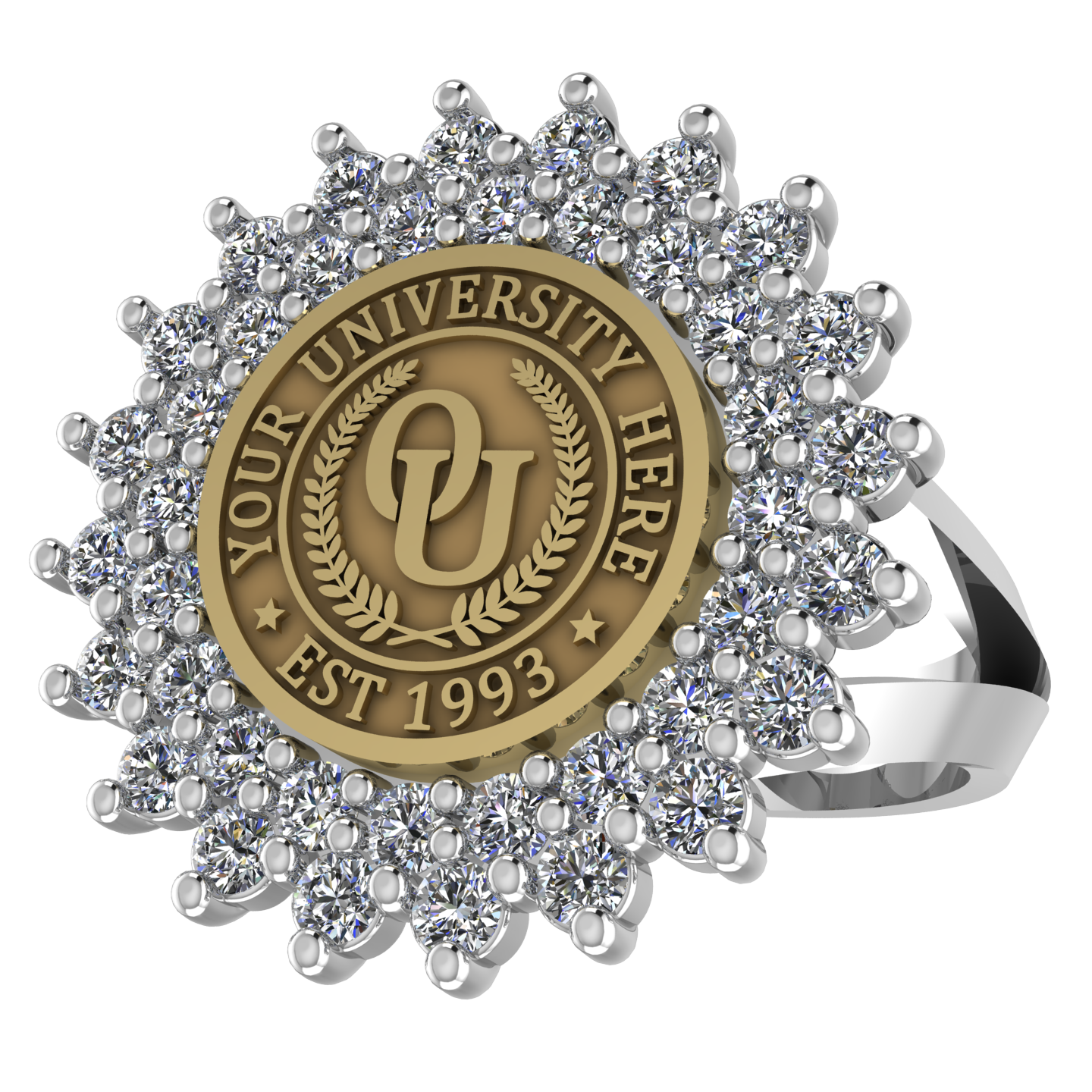 Splendid | V-Frame Band Custom Collage Ring