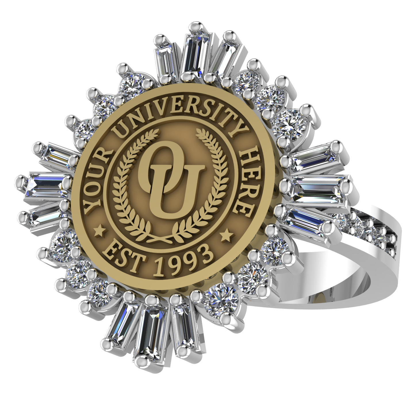 Tramontana | Channel Core Band Custom Collage Ring