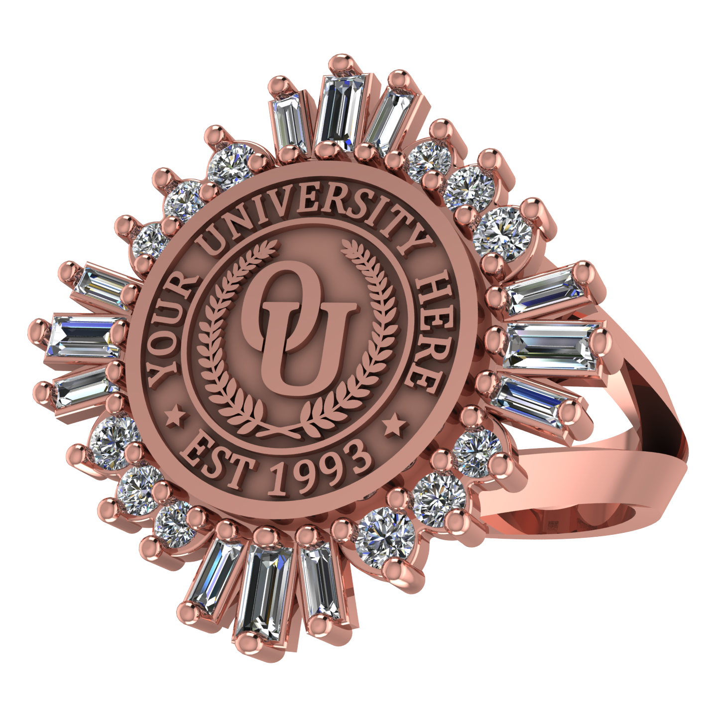 Tramontana | V-Frame Band Custom College Ring