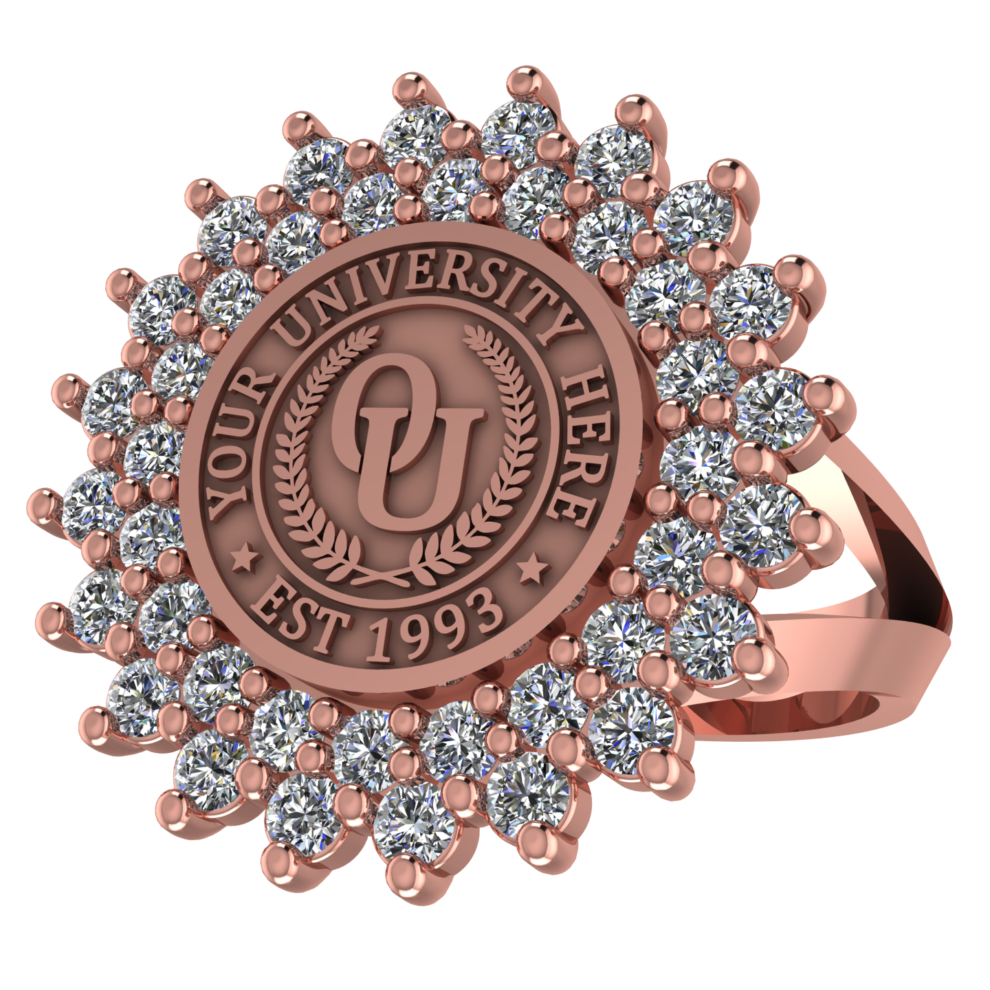Splendid | V-Frame Band Custom College Ring