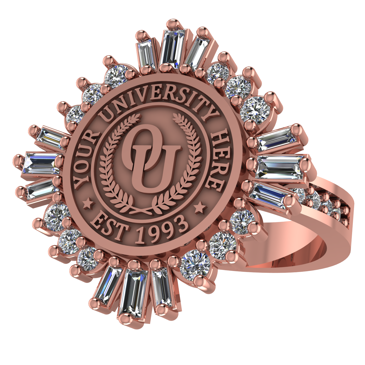 Tramontana | Channel Core Band Custom Collage Ring