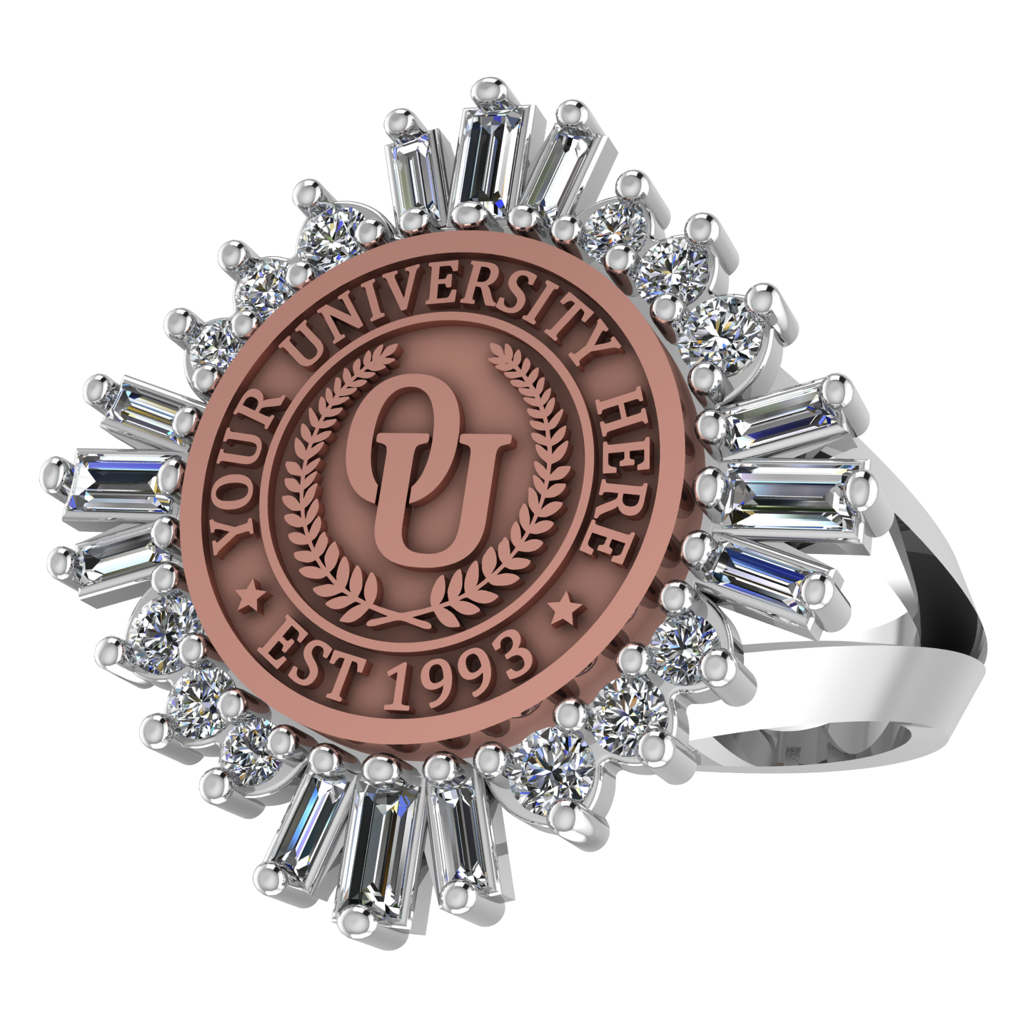 Tramontana | V-Frame Band Custom College Ring