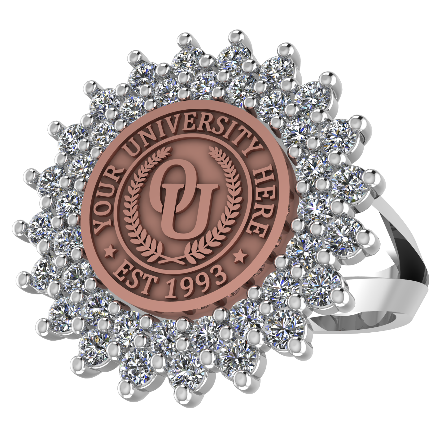 Splendid | V-Frame Band Custom Collage Ring