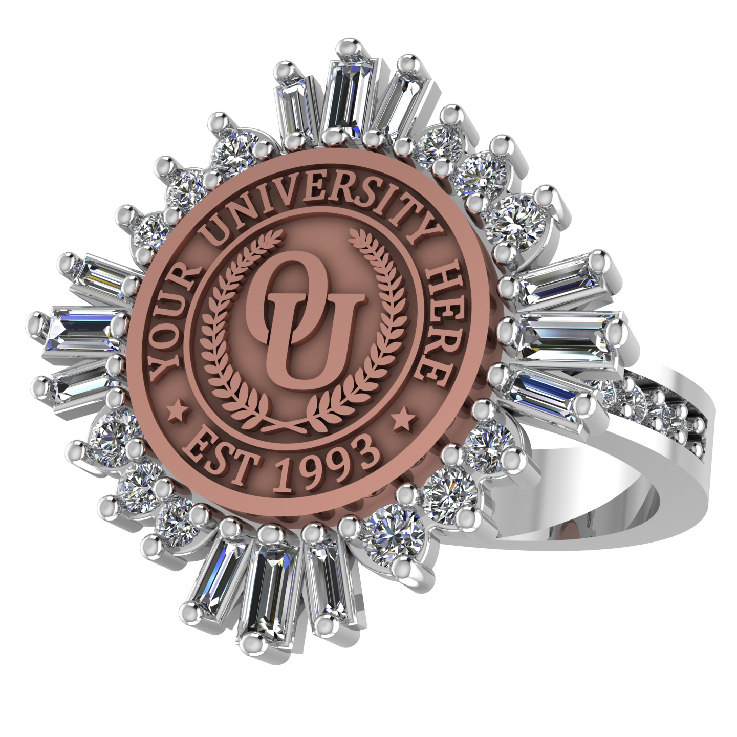 Tramontana | Channel Core Band Custom Collage Ring