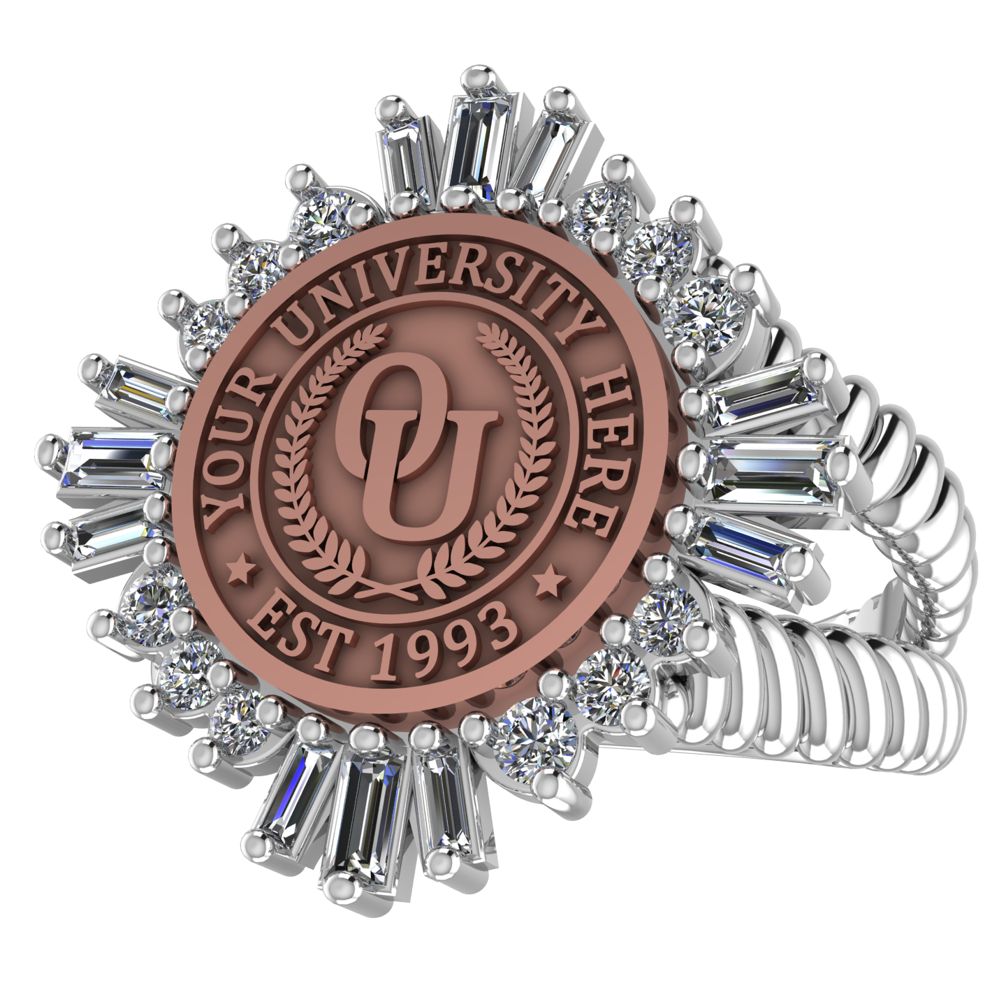 Tramontana | V-Rope Band Custom College Ring