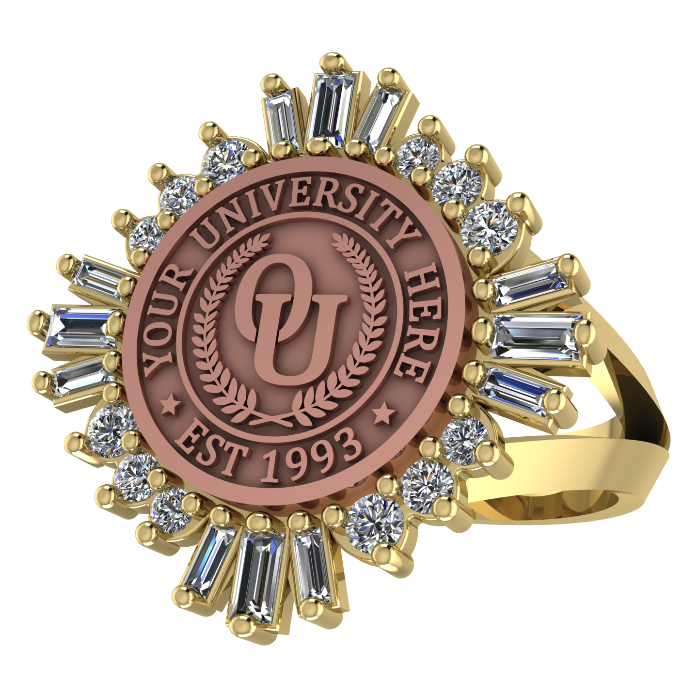 Tramontana | V-Frame Band Custom College Ring