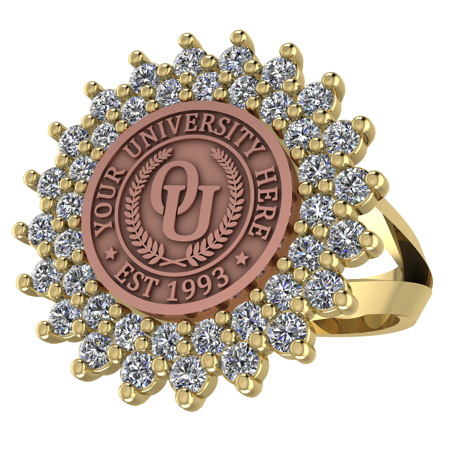 Splendid | V-Frame Band Custom Collage Ring