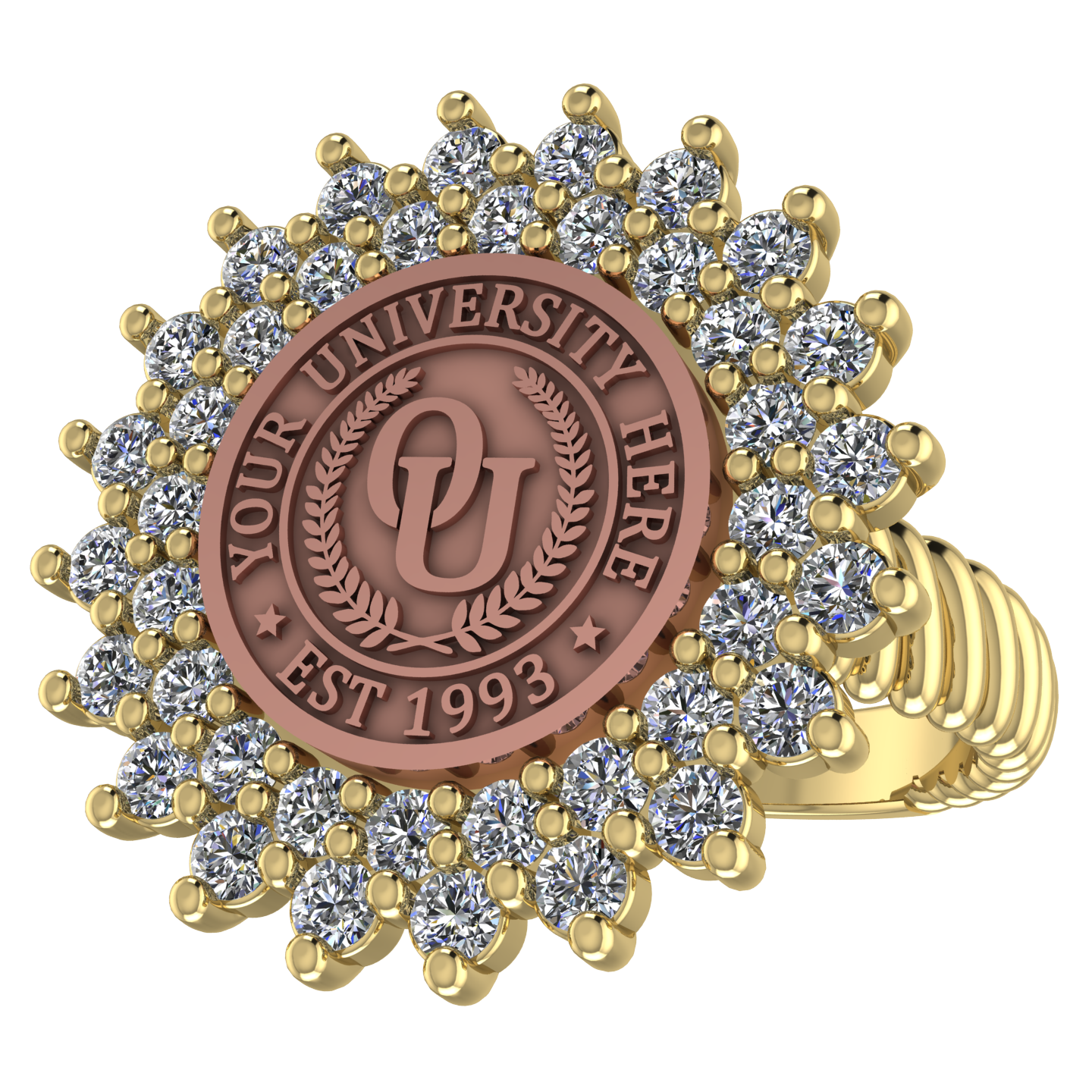 Splendid | Rope Core Band Custom Collage Ring