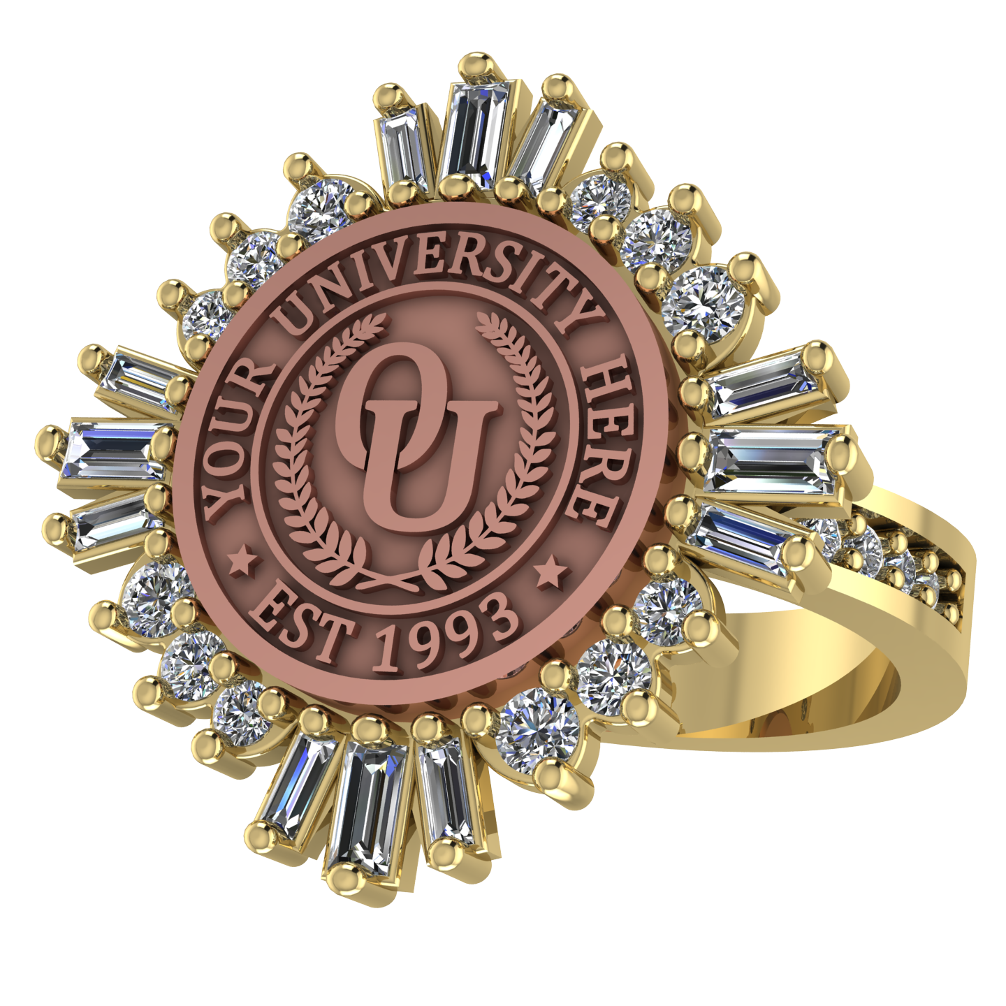 Tramontana | Channel Core Band Custom Collage Ring